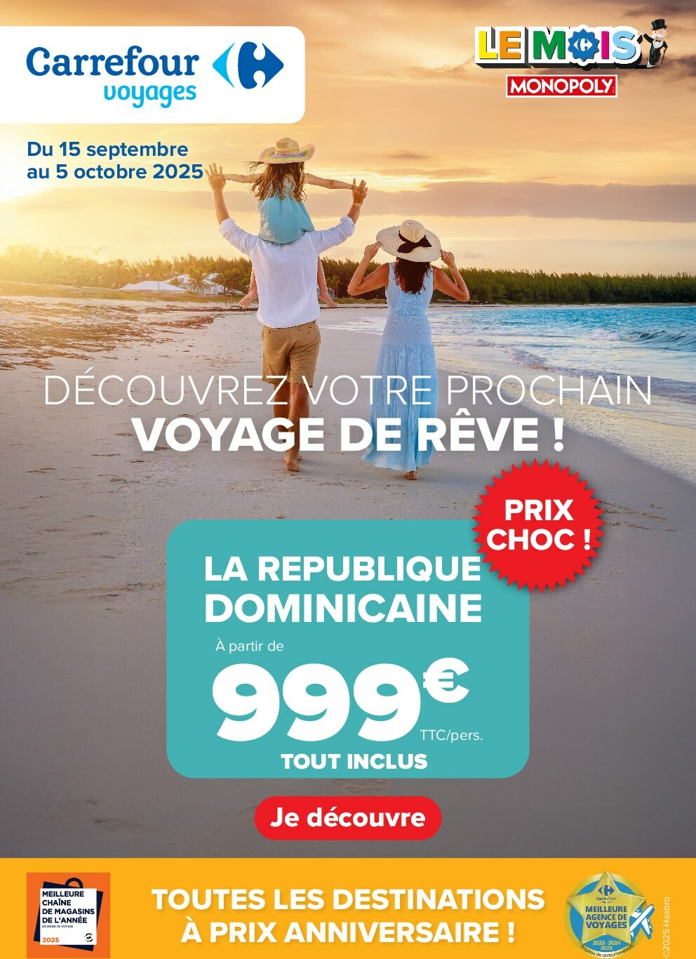 carrefour - Catalogue Carrefour - Voyagez valable du 15/09 au 05/10
