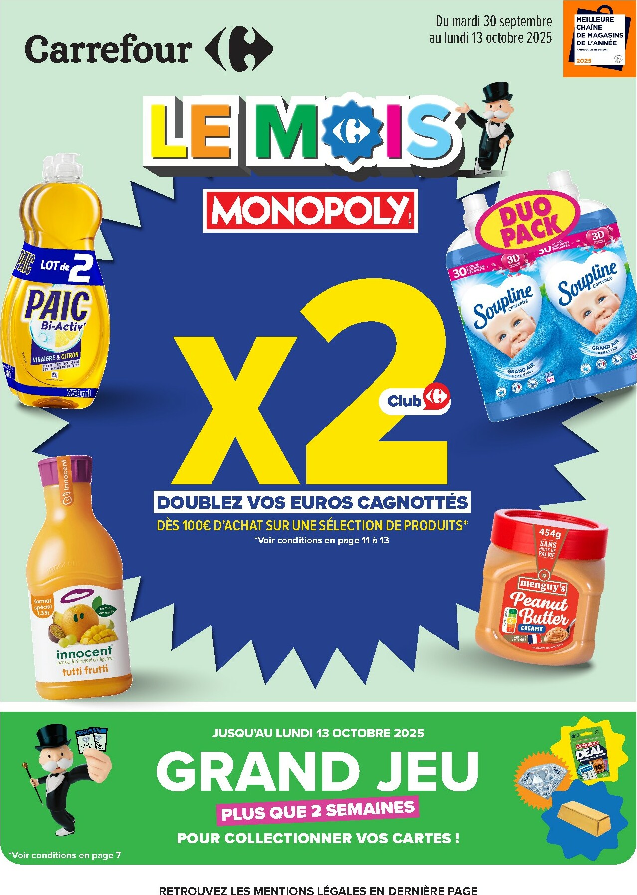 carrefour - Catalogue Carrefour - Le mois Monopoly valable du 30/09 au 13/10