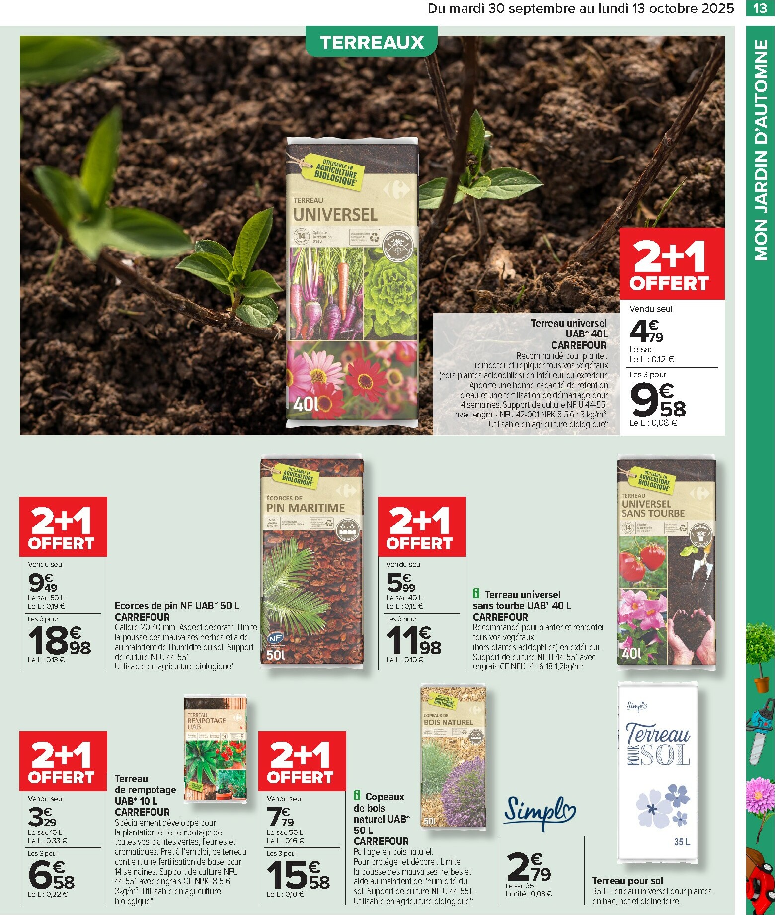 carrefour - Catalogue Carrefour - Preparez l'automne valable du 30/09 au 13/10 - page: 15 carrefour - Catalogue Carrefour - Preparez l'automne valable du 30/09 au 13/10 - page: 15