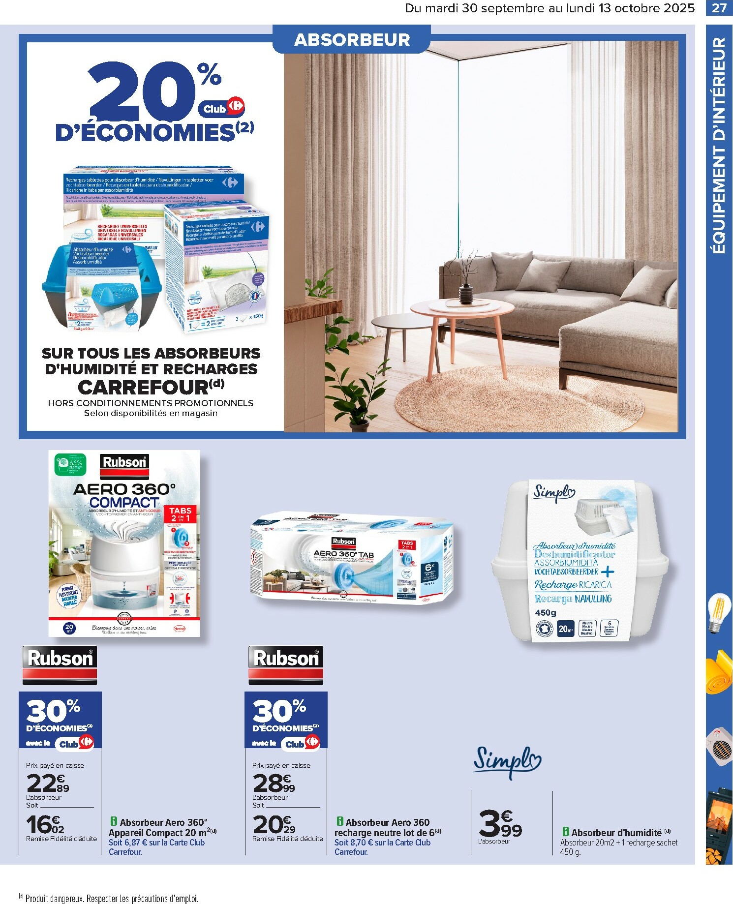 carrefour - Catalogue Carrefour - Preparez l'automne valable du 30/09 au 13/10 - page: 29 carrefour - Catalogue Carrefour - Preparez l'automne valable du 30/09 au 13/10 - page: 29