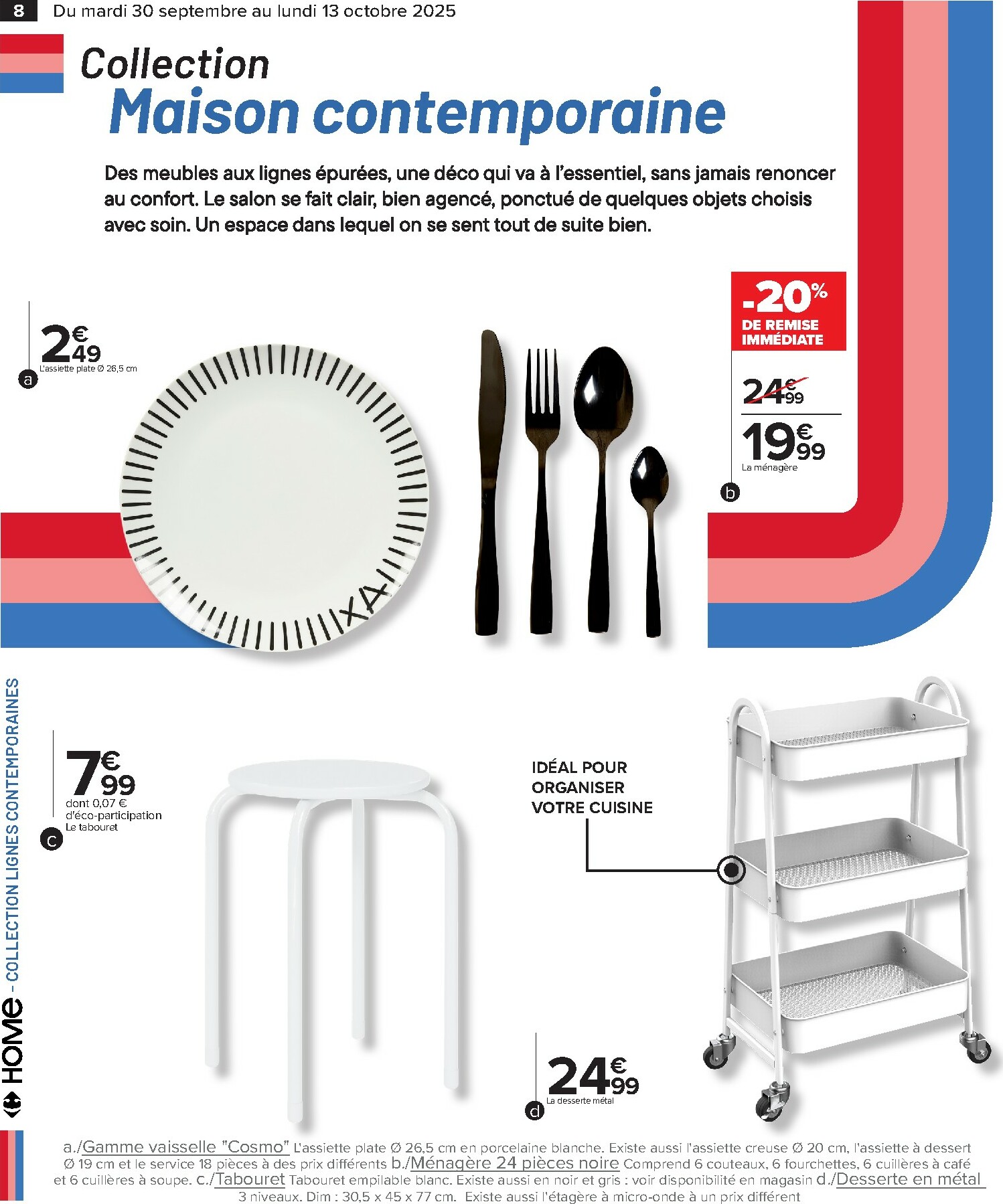 carrefour - Catalogue Carrefour - Des idées deco qui vous ressemblent valable du 30/09 au 13/10 - page: 8