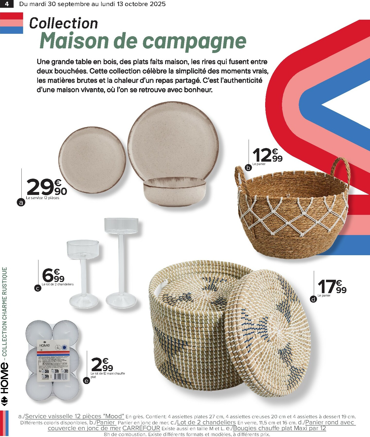 carrefour - Catalogue Carrefour - Des idées deco qui vous ressemblent valable du 30/09 au 13/10 - page: 4
