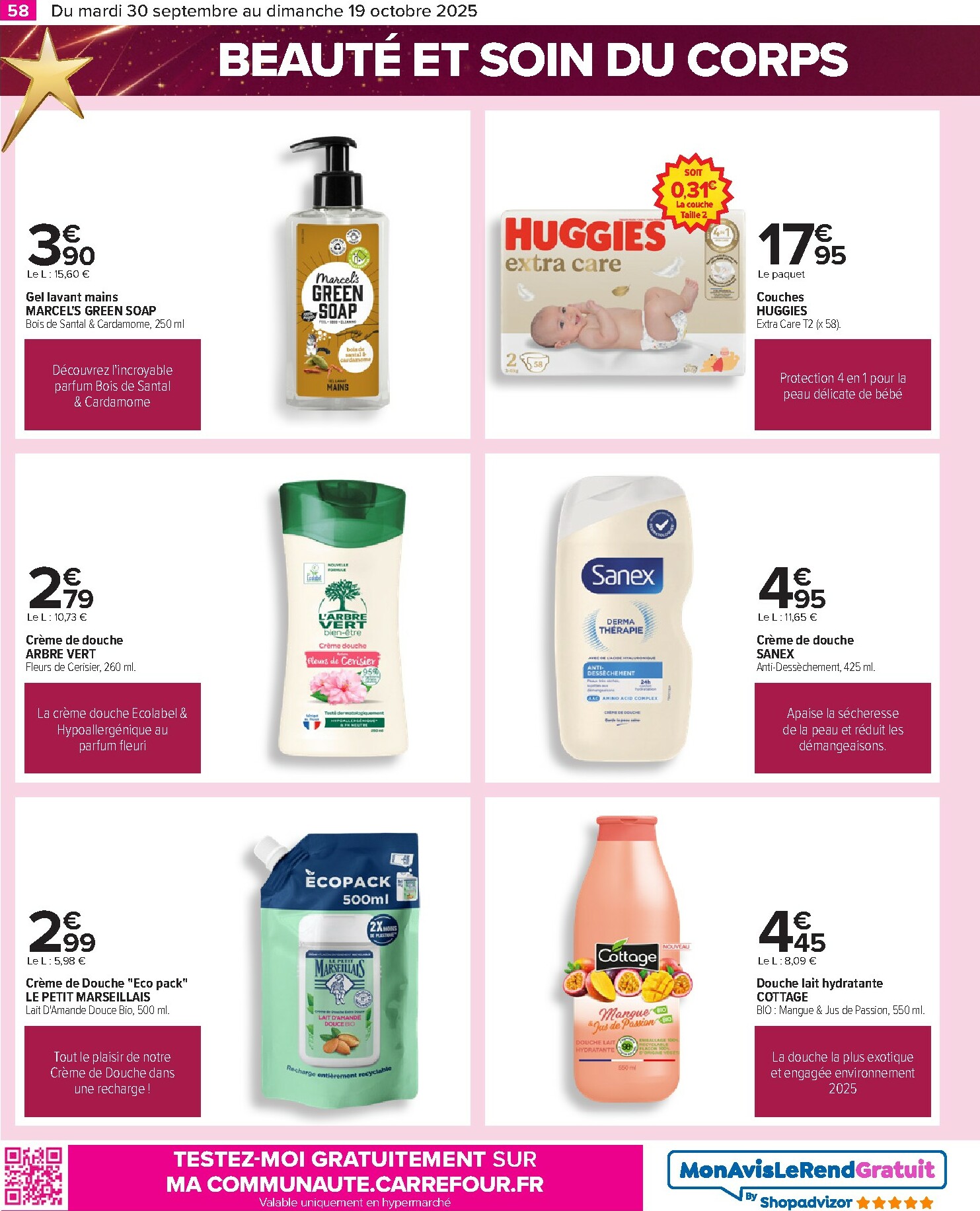 carrefour - Catalogue Carrefour - Le grand prix de l'innovation valable du 30/09 au 19/10 - page: 58