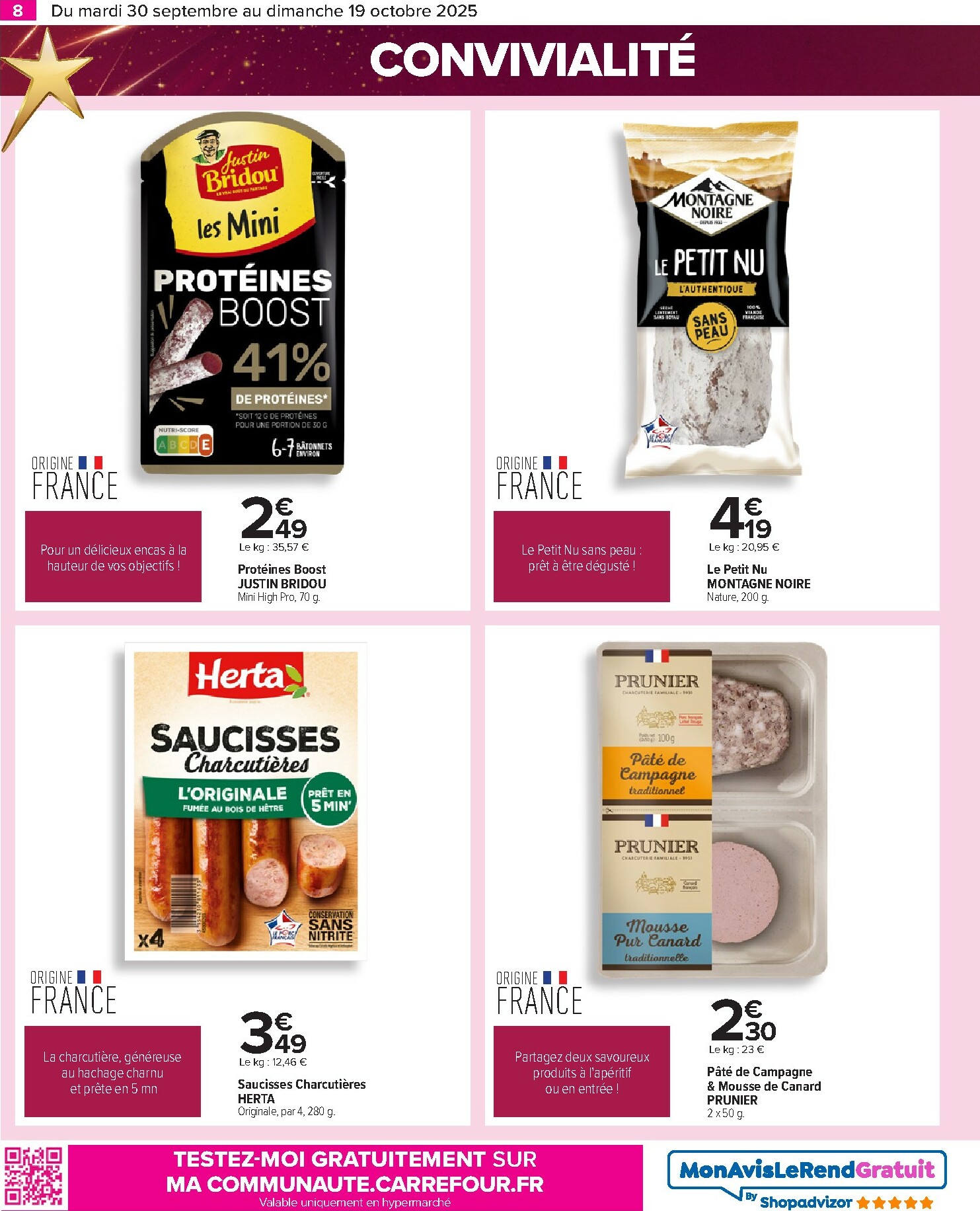 carrefour - Catalogue Carrefour - Le grand prix de l'innovation valable du 30/09 au 19/10 - page: 8