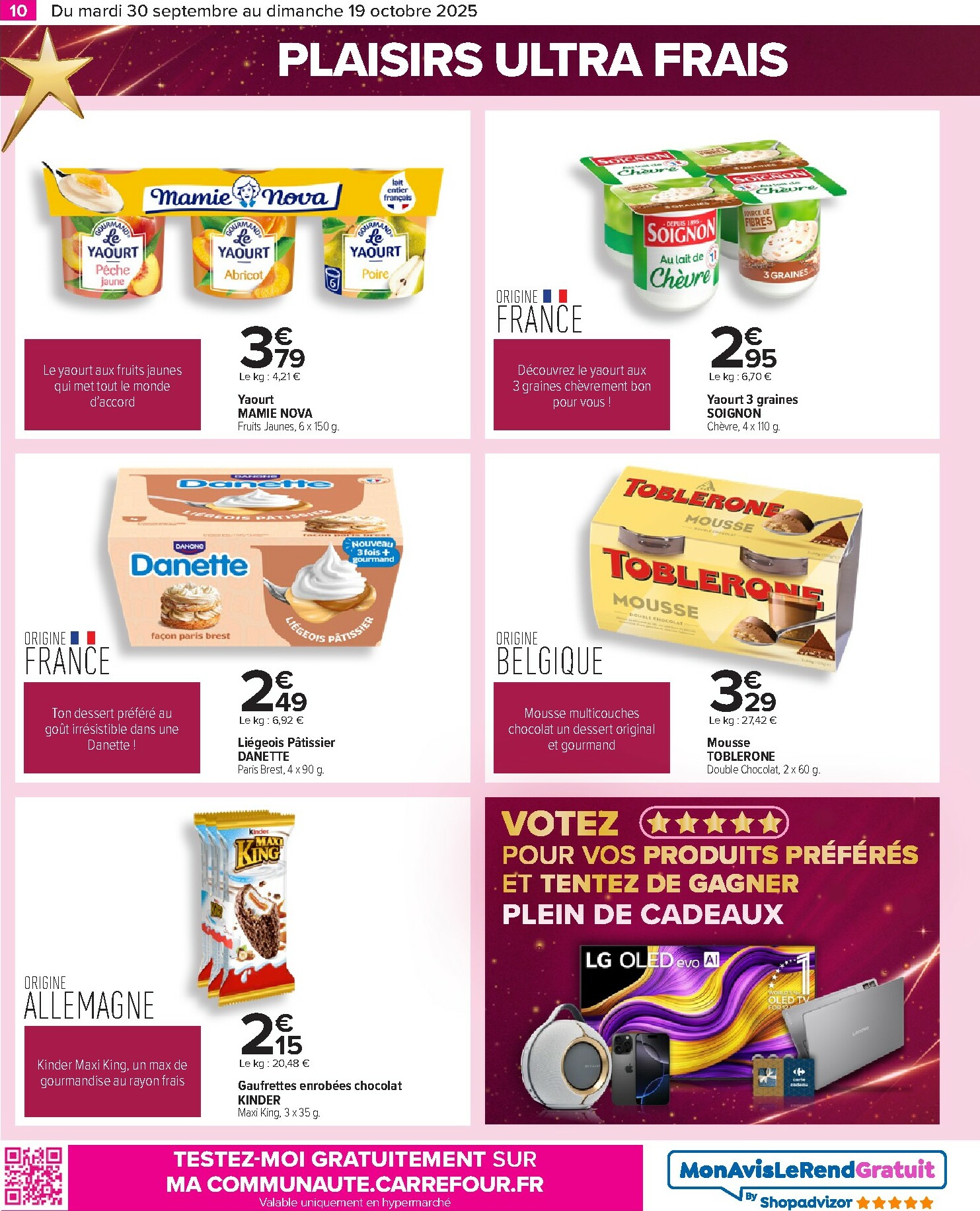 carrefour - Catalogue Carrefour - Le grand prix de l'innovation valable du 30/09 au 19/10 - page: 10