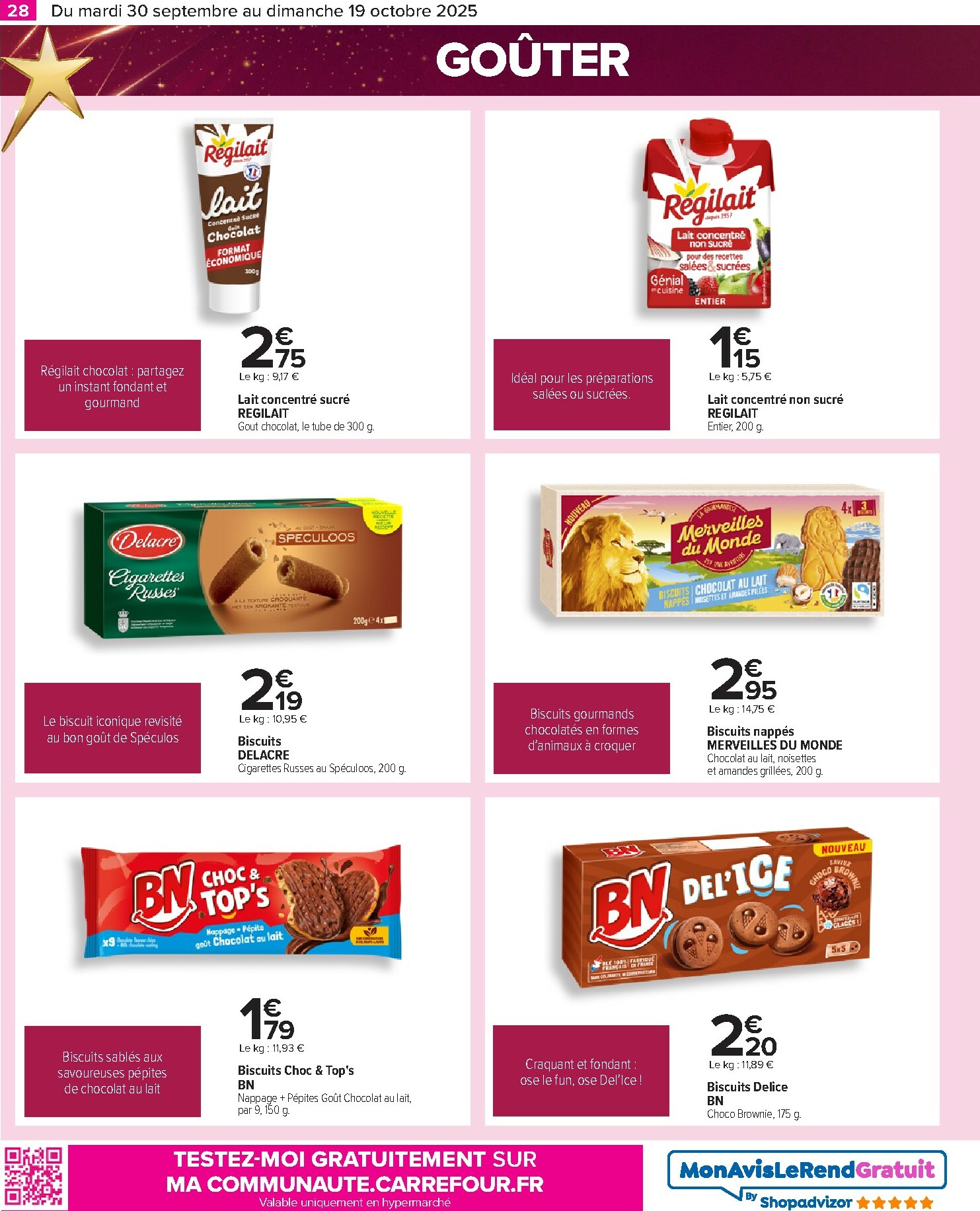 carrefour - Catalogue Carrefour - Le grand prix de l'innovation valable du 30/09 au 19/10 - page: 28