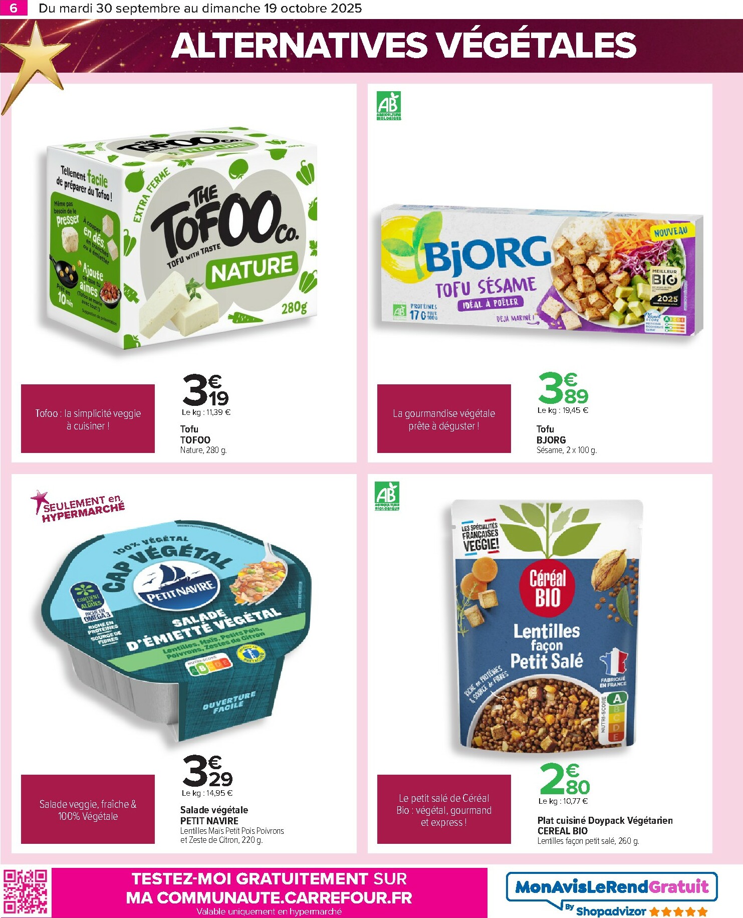 carrefour - Catalogue Carrefour - Le grand prix de l'innovation valable du 30/09 au 19/10 - page: 6
