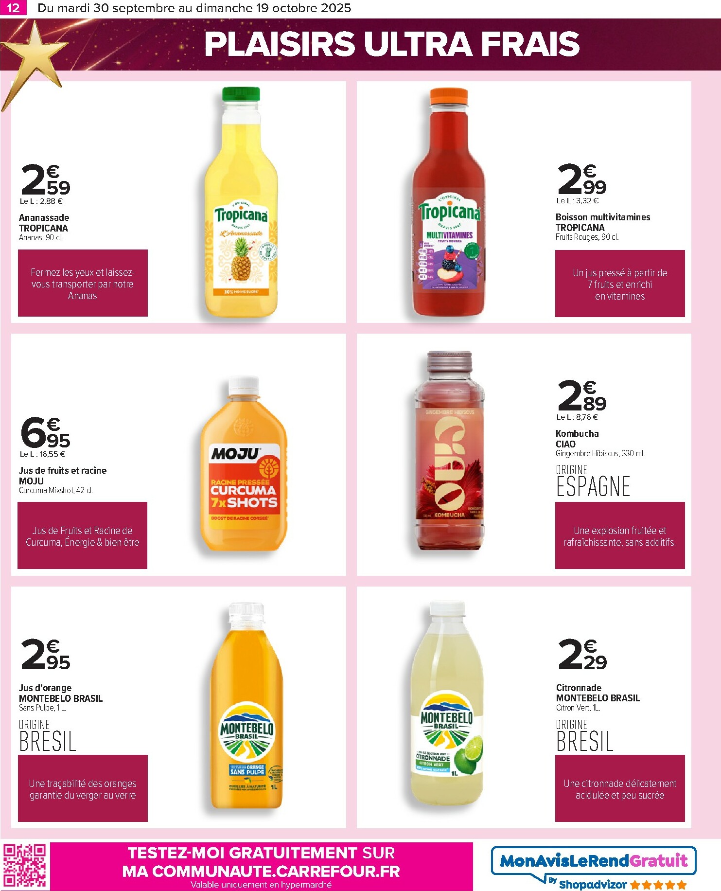 carrefour - Catalogue Carrefour - Le grand prix de l'innovation valable du 30/09 au 19/10 - page: 12