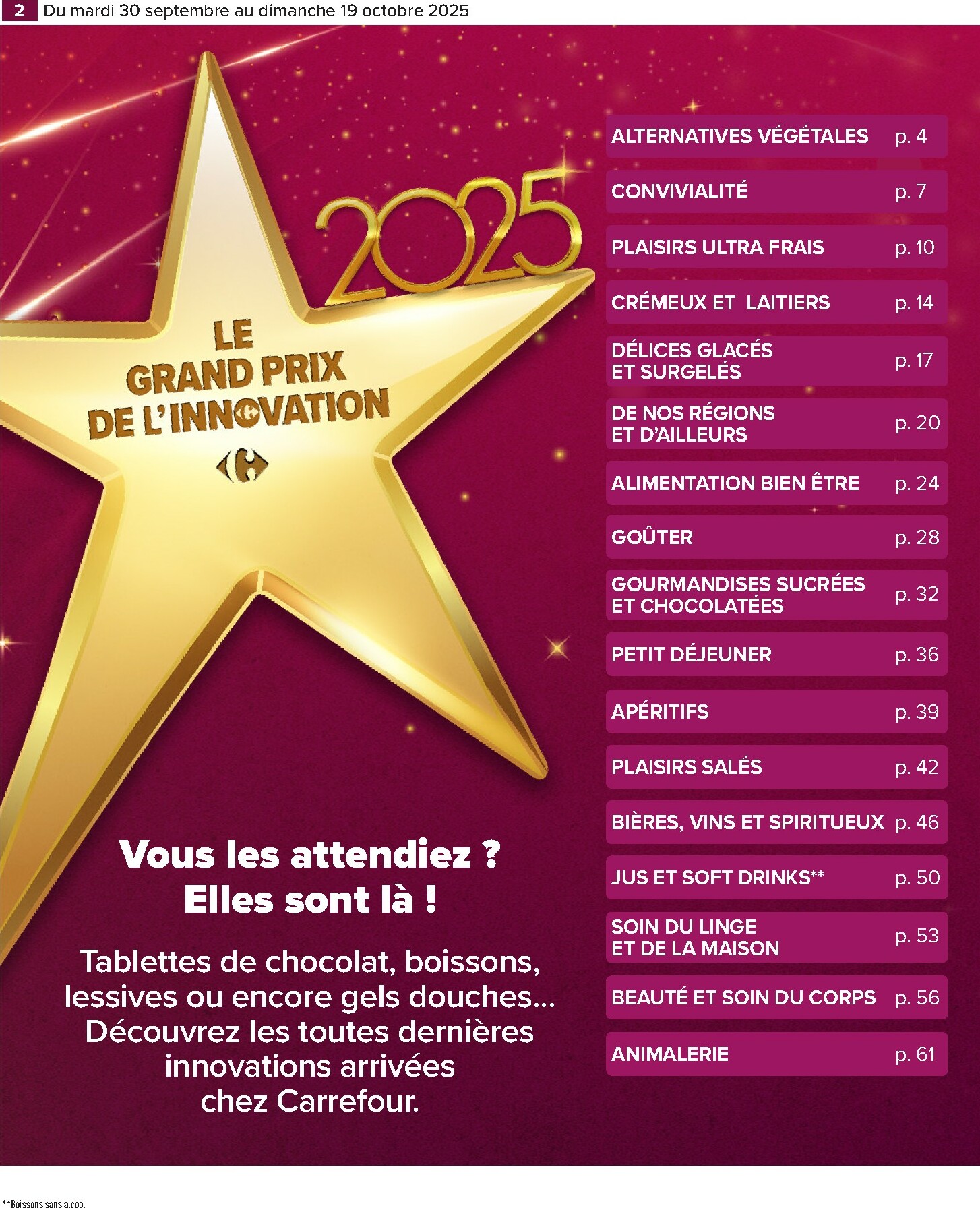 carrefour - Catalogue Carrefour - Le grand prix de l'innovation valable du 30/09 au 19/10 - page: 2