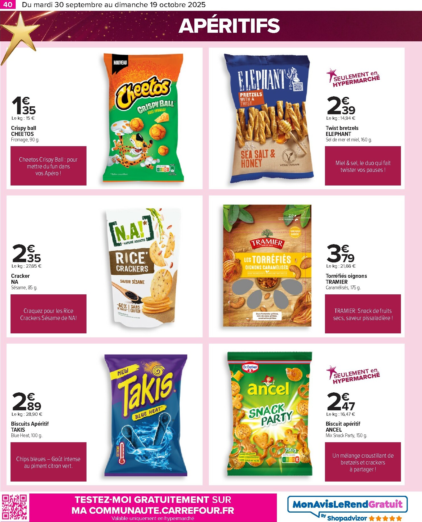 carrefour - Catalogue Carrefour - Le grand prix de l'innovation valable du 30/09 au 19/10 - page: 40