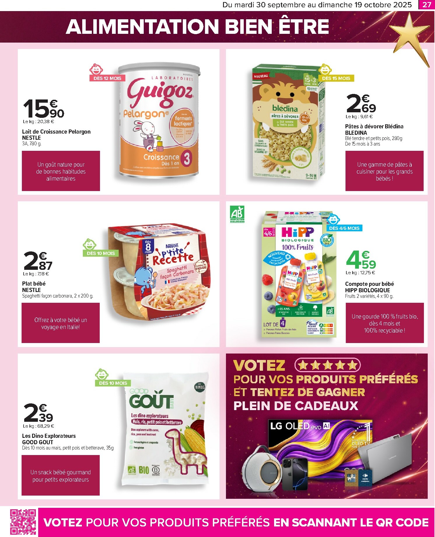 carrefour - Catalogue Carrefour - Le grand prix de l'innovation valable du 30/09 au 19/10 - page: 27