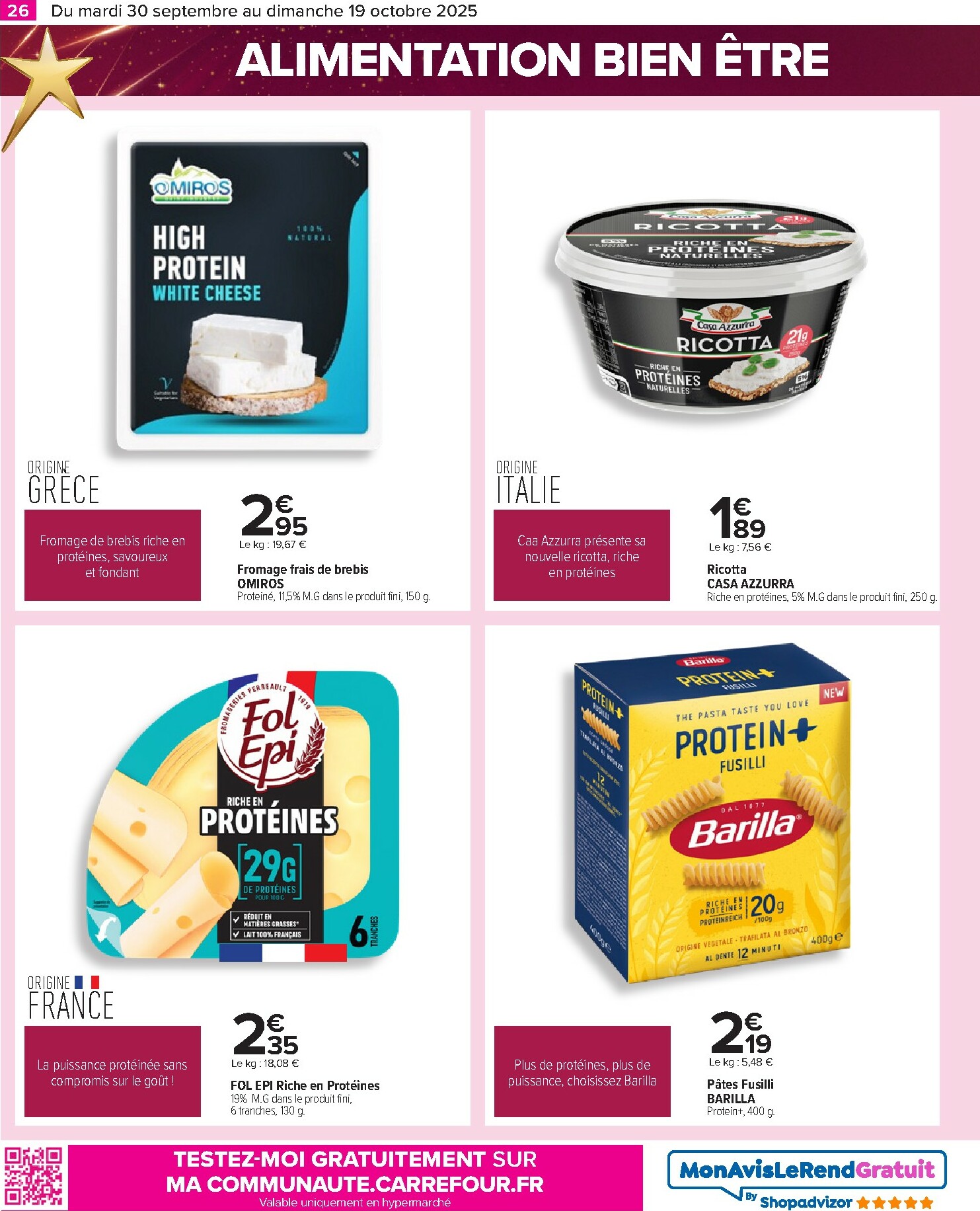 carrefour - Catalogue Carrefour - Le grand prix de l'innovation valable du 30/09 au 19/10 - page: 26