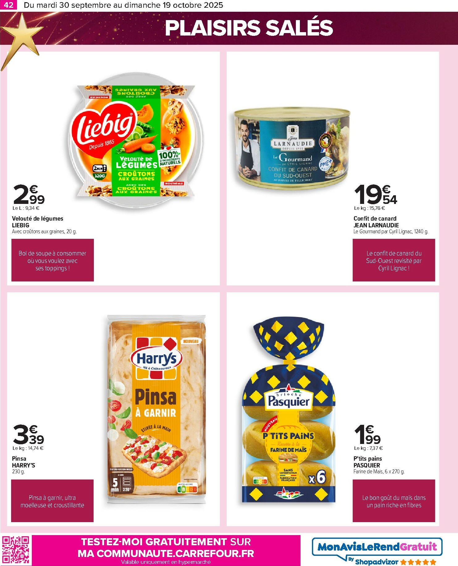 carrefour - Catalogue Carrefour - Le grand prix de l'innovation valable du 30/09 au 19/10 - page: 42