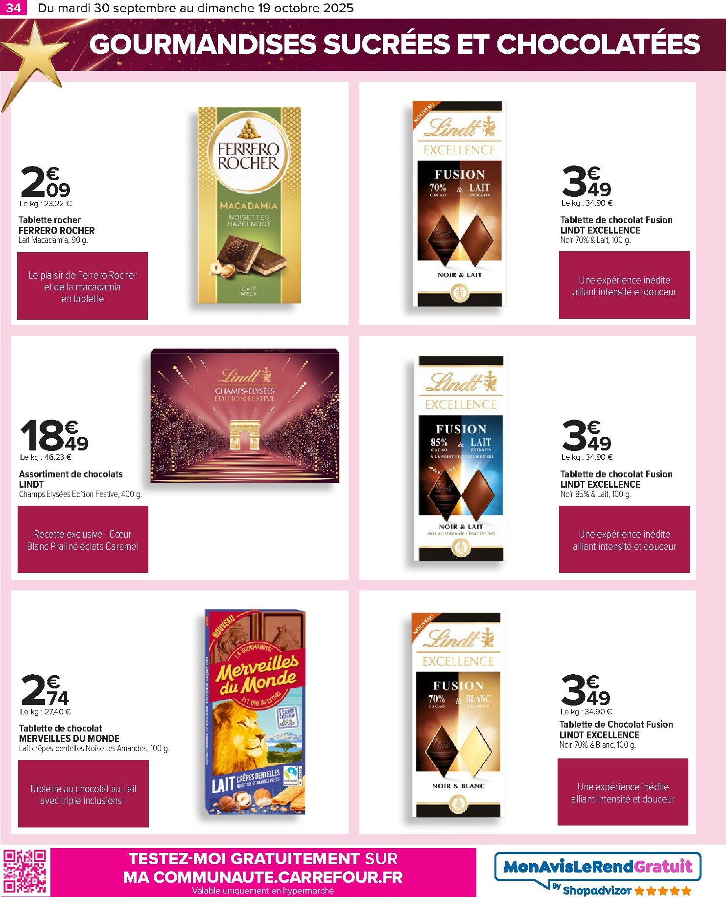 carrefour - Catalogue Carrefour - Le grand prix de l'innovation valable du 30/09 au 19/10 - page: 34