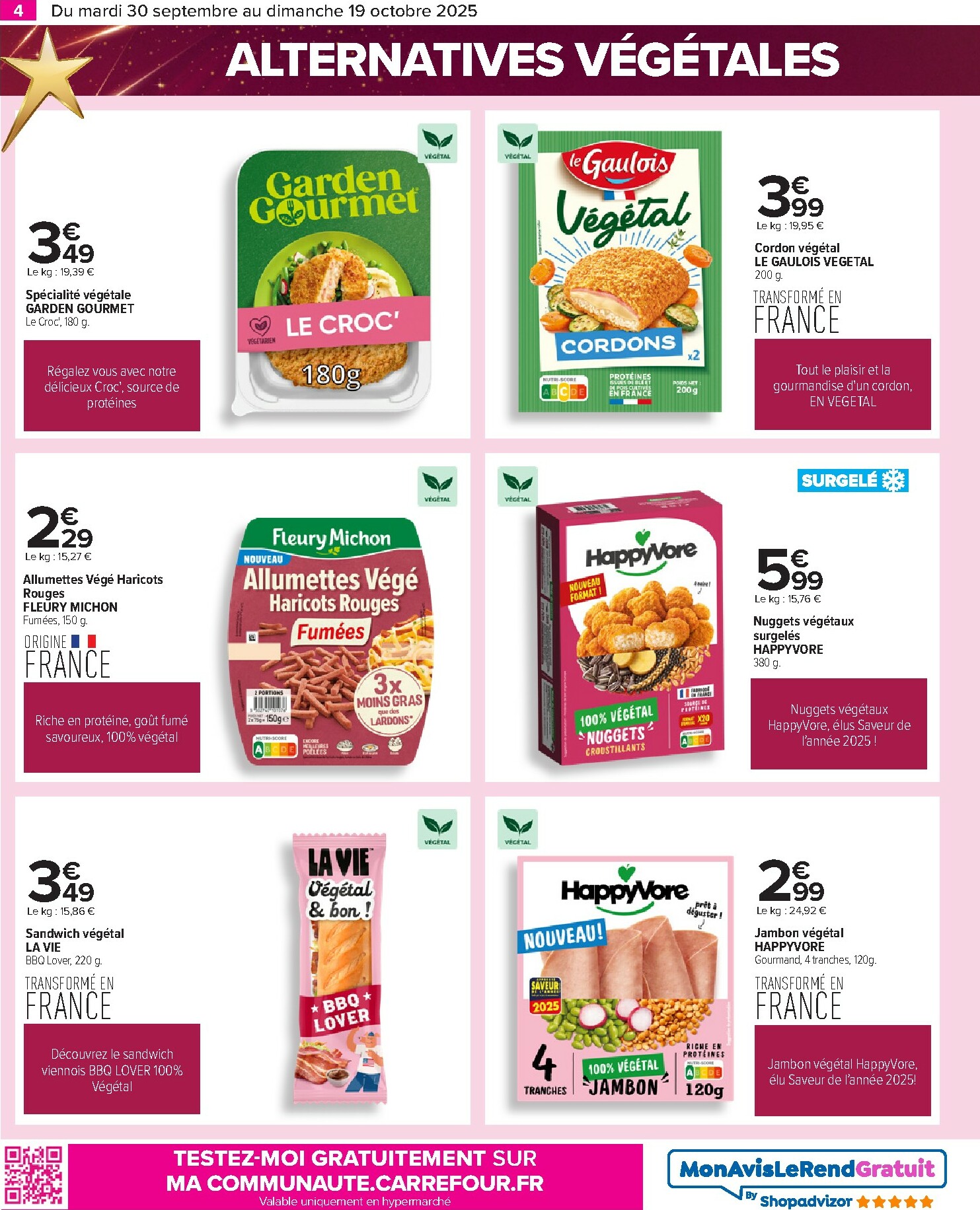 carrefour - Catalogue Carrefour - Le grand prix de l'innovation valable du 30/09 au 19/10 - page: 4