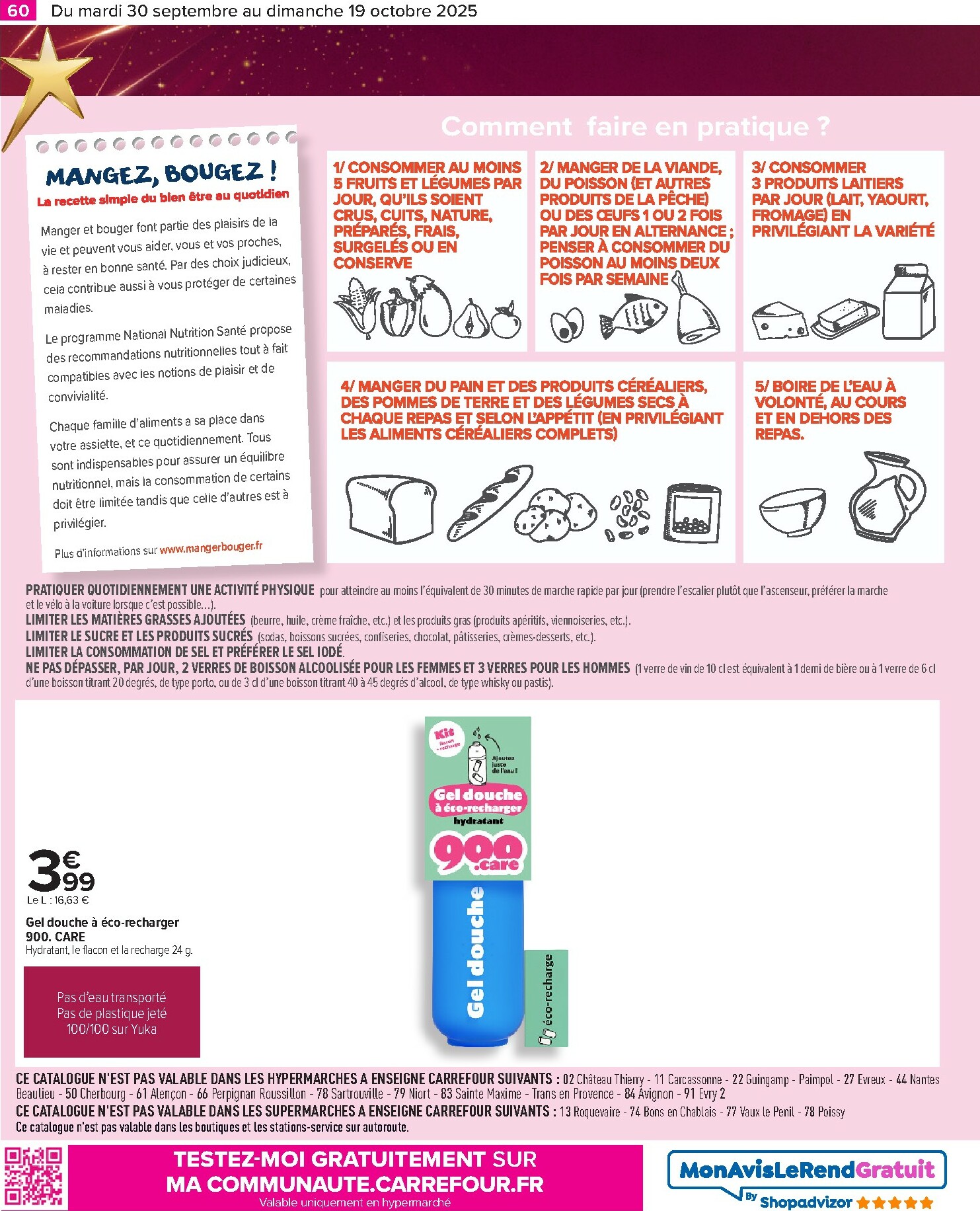 carrefour - Catalogue Carrefour - Le grand prix de l'innovation valable du 30/09 au 19/10 - page: 60