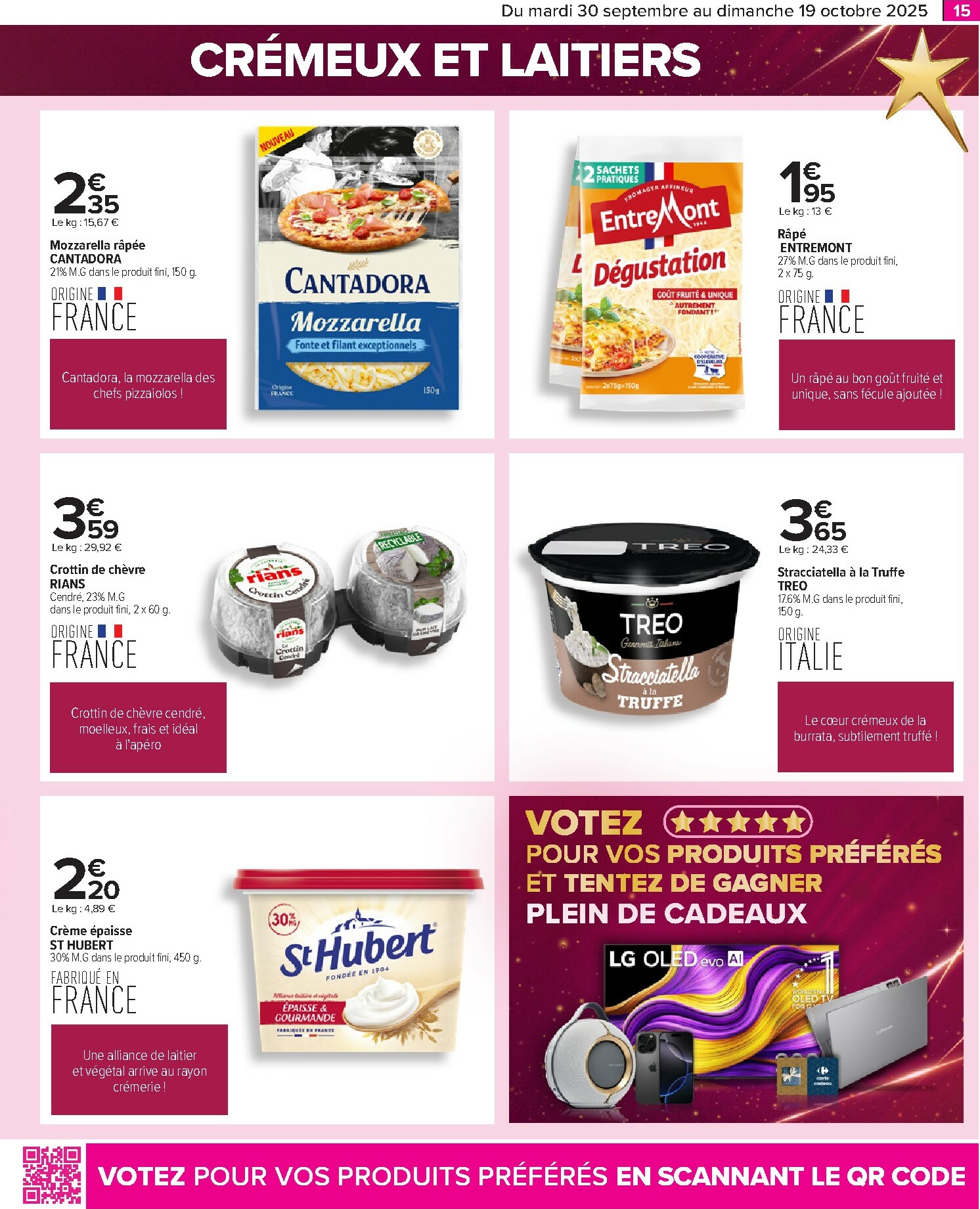 carrefour - Catalogue Carrefour - Le grand prix de l'innovation valable du 30/09 au 19/10 - page: 15