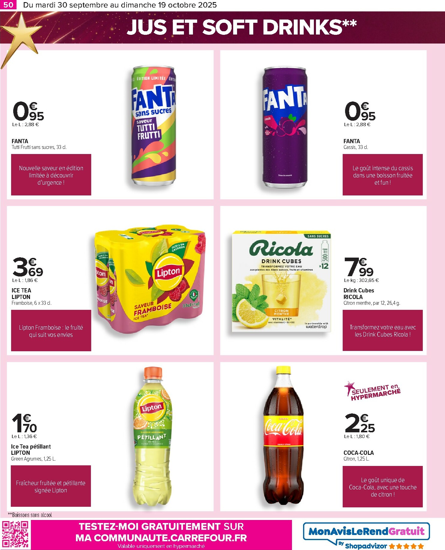 carrefour - Catalogue Carrefour - Le grand prix de l'innovation valable du 30/09 au 19/10 - page: 50
