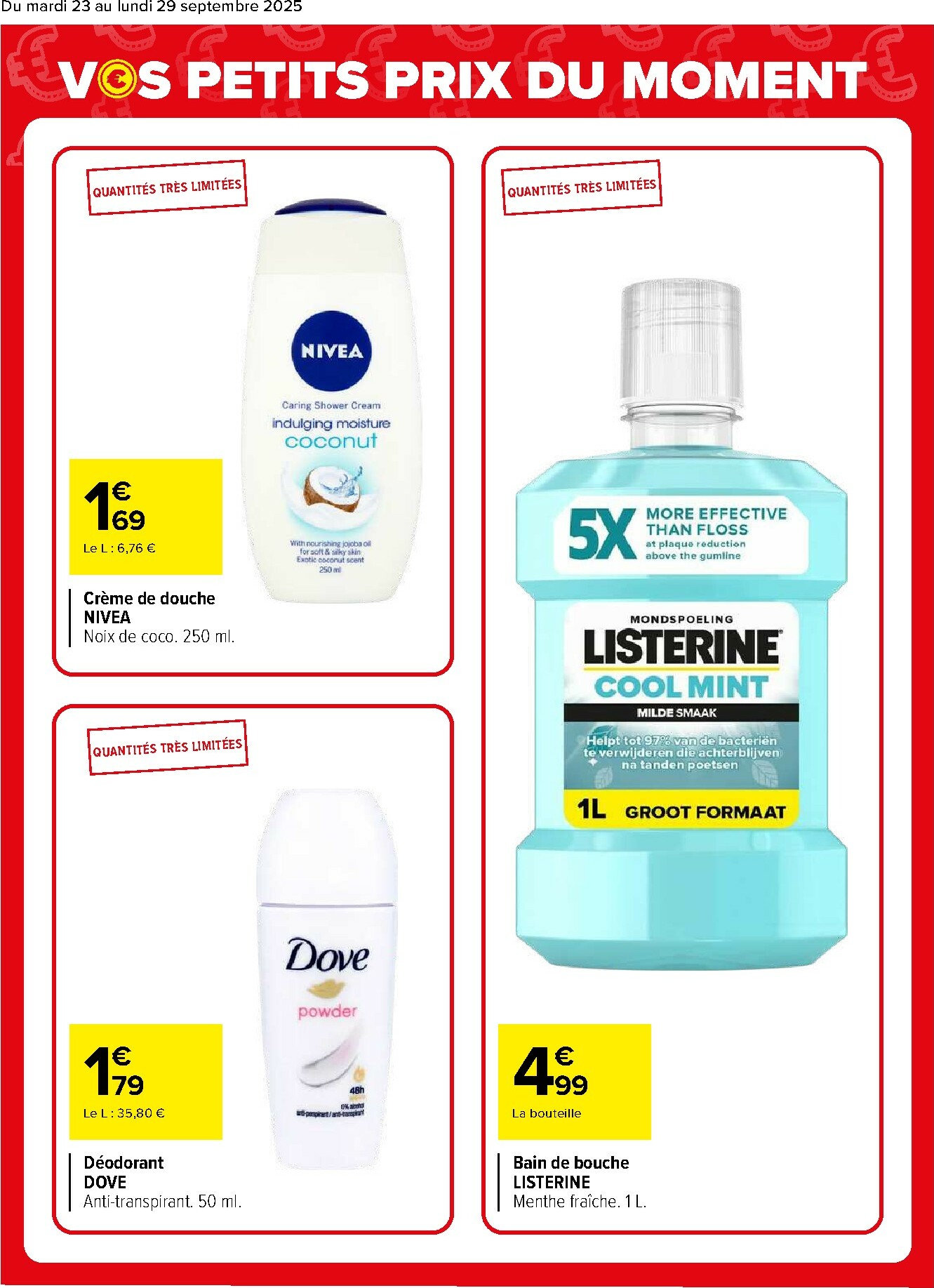 carrefour - Catalogue Carrefour - Vos petits prix du moment valable du 23/09 au 29/09 - page: 3
