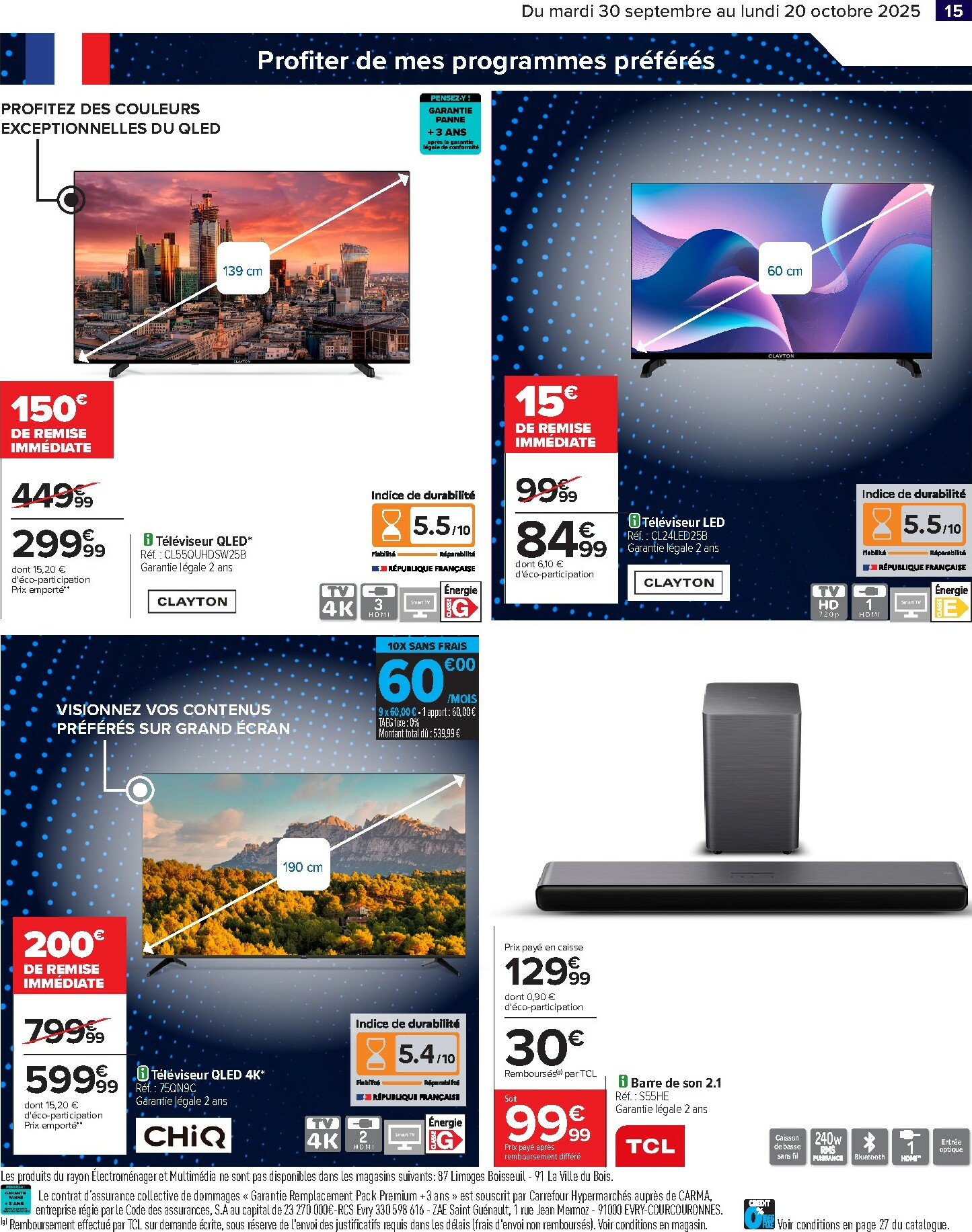 carrefour - Catalogue Carrefour - French days faites entrer les bonnes affaires valable du 30/09 au 20/10 - page: 17