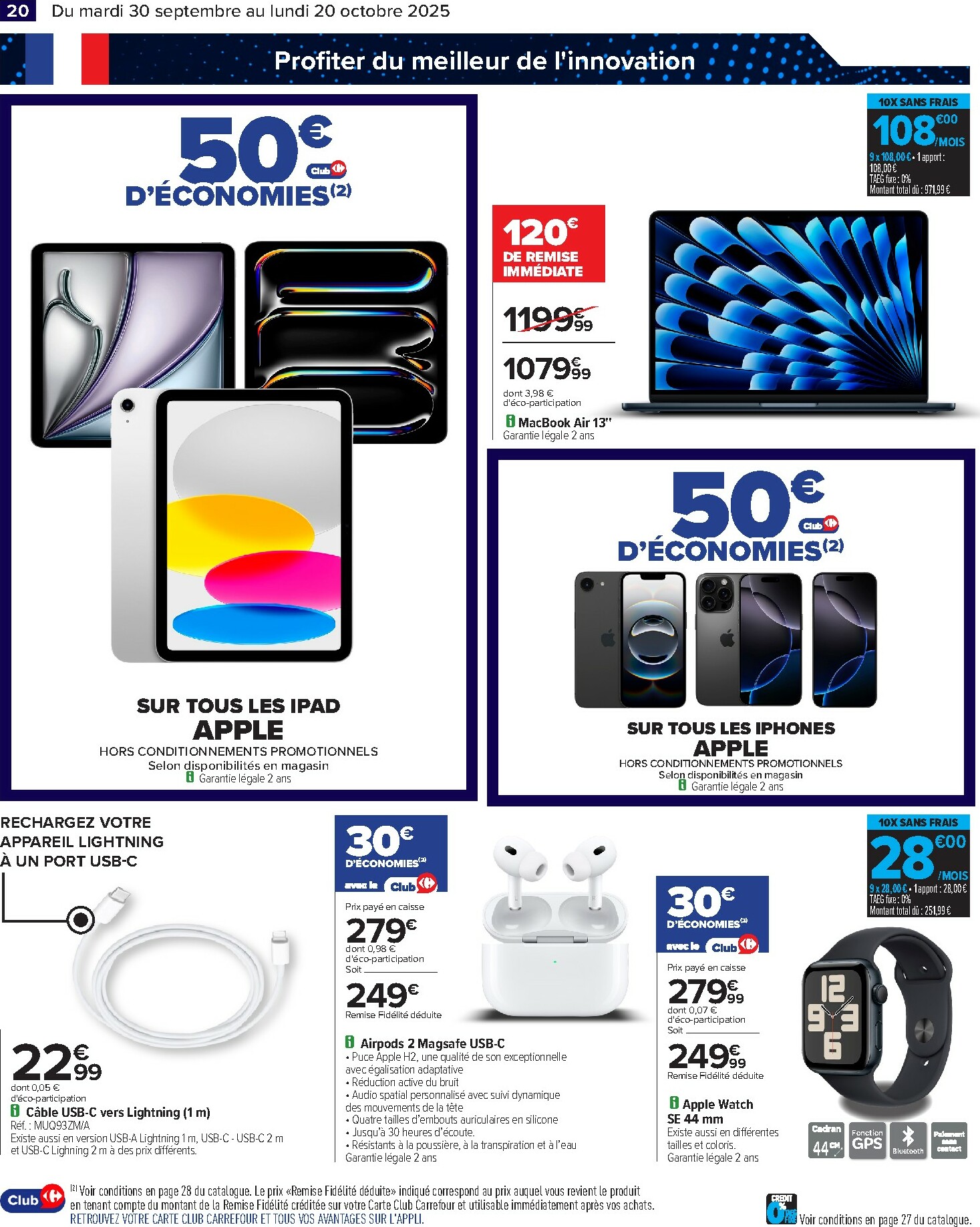 carrefour - Catalogue Carrefour - French days faites entrer les bonnes affaires valable du 30/09 au 20/10 - page: 22