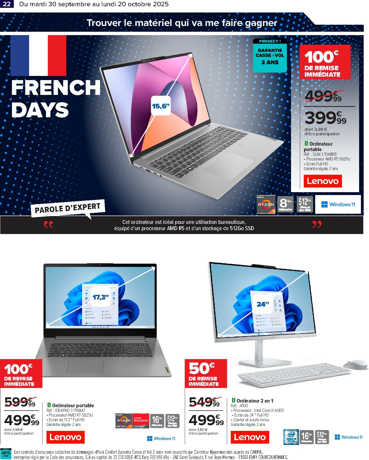 carrefour - Catalogue Carrefour - French days faites entrer les bonnes affaires valable du 30/09 au 20/10 - page: 24