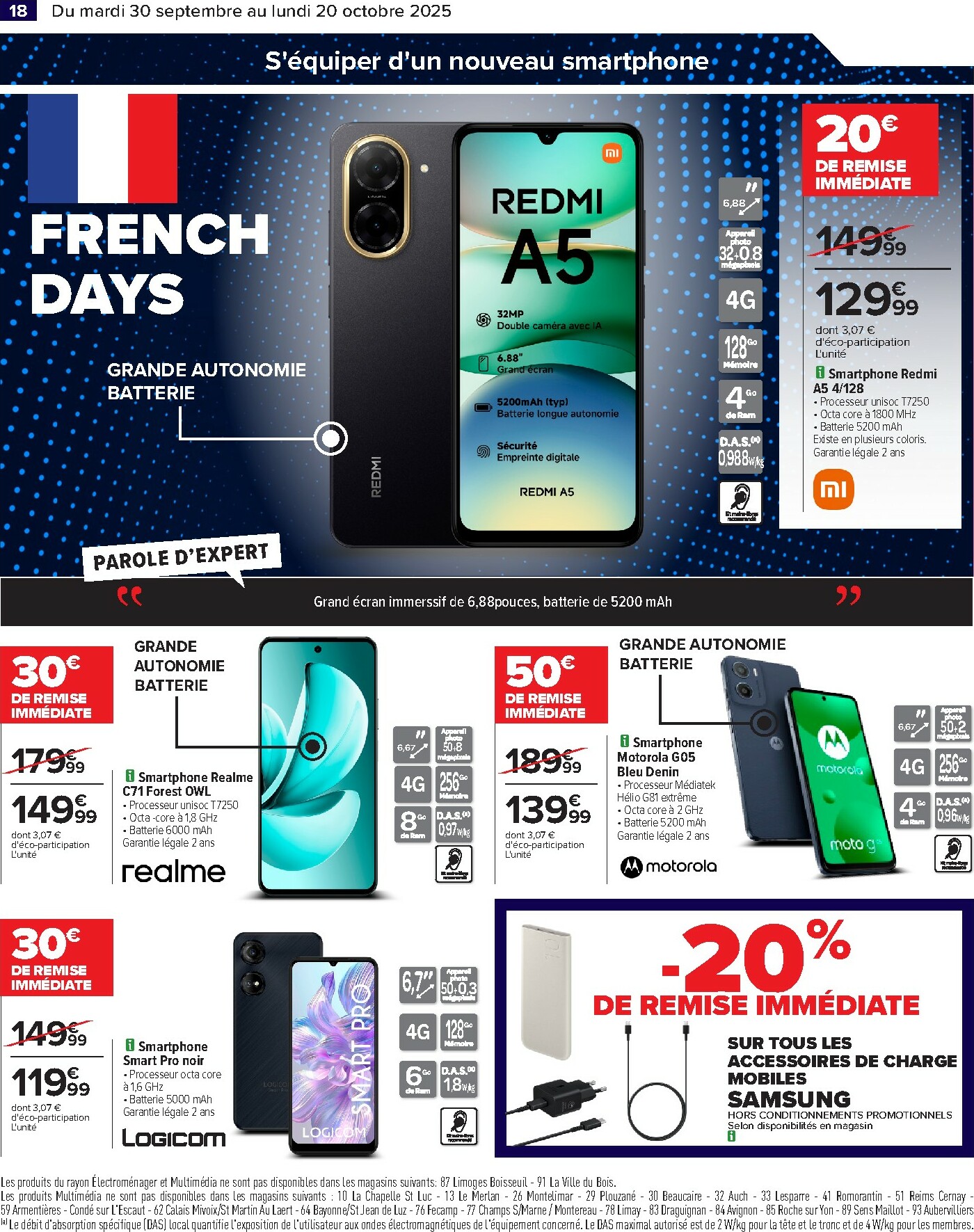 carrefour - Catalogue Carrefour - French days faites entrer les bonnes affaires valable du 30/09 au 20/10 - page: 20