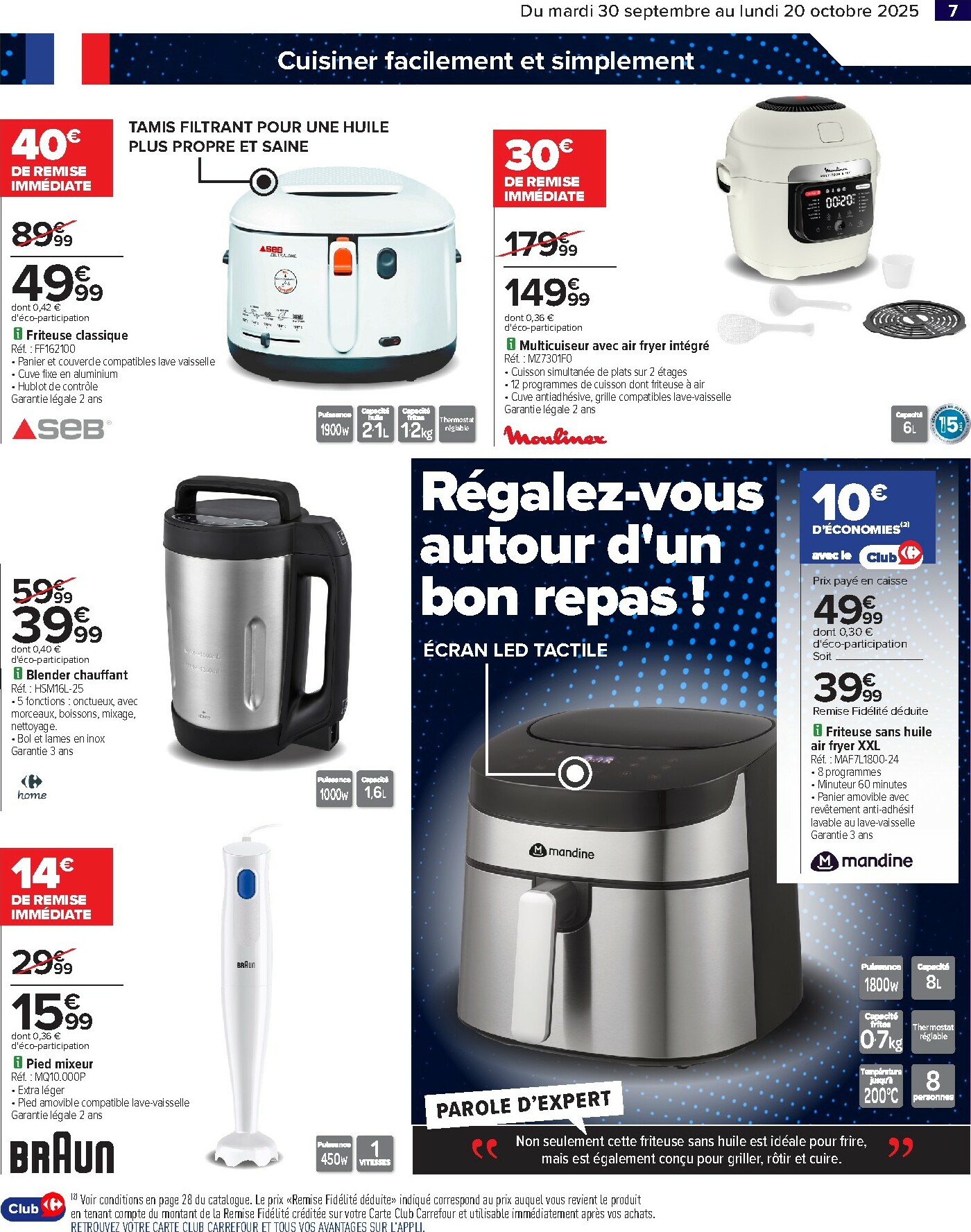 carrefour - Catalogue Carrefour - French days faites entrer les bonnes affaires valable du 30/09 au 20/10 - page: 9