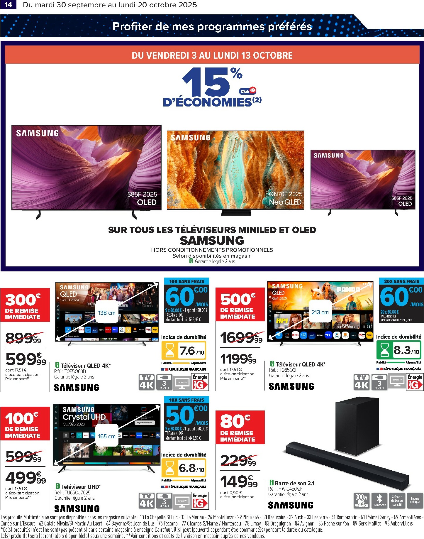 carrefour - Catalogue Carrefour - French days faites entrer les bonnes affaires valable du 30/09 au 20/10 - page: 16