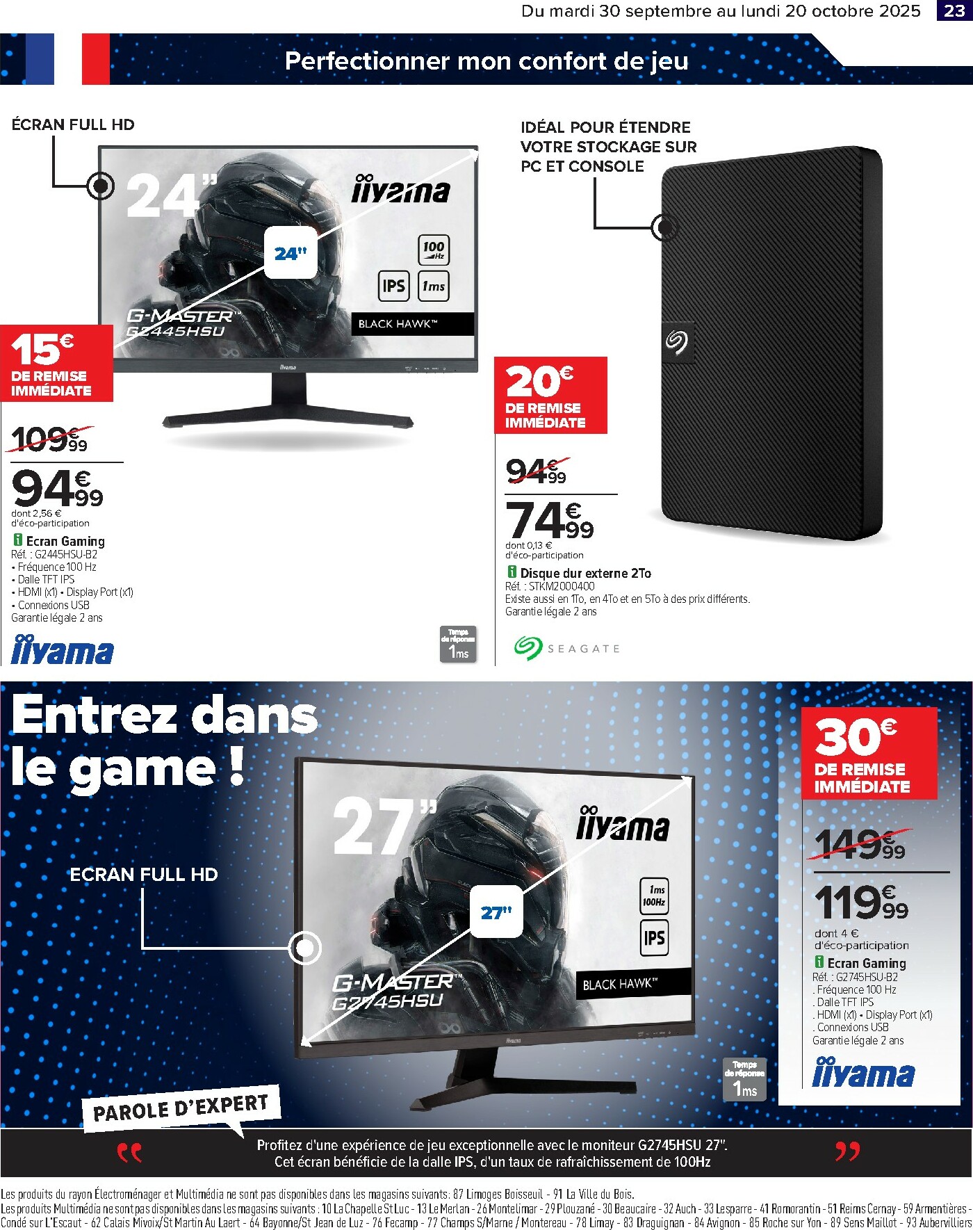 carrefour - Catalogue Carrefour - French days faites entrer les bonnes affaires valable du 30/09 au 20/10 - page: 25