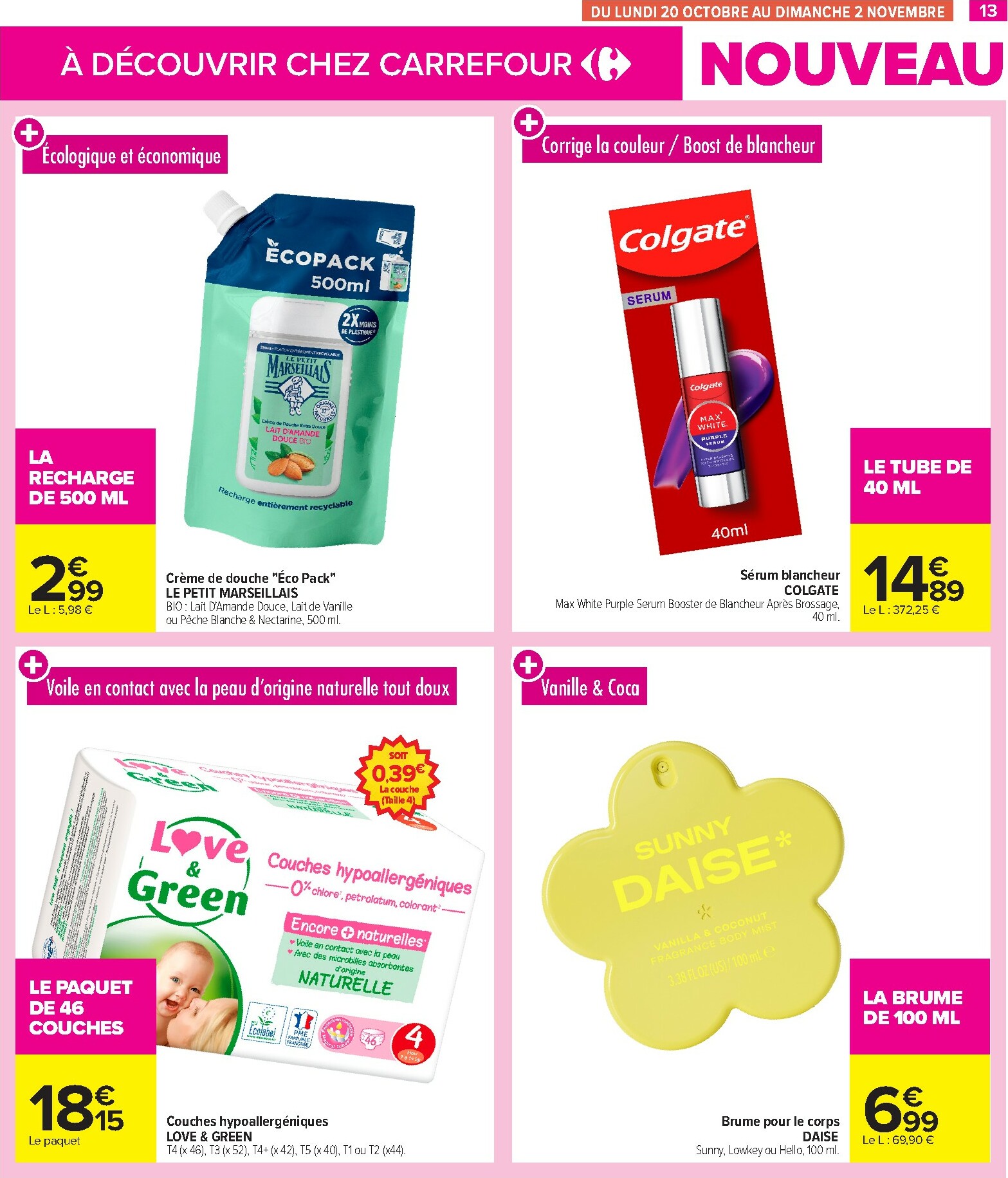carrefour - Catalogue Carrefour - Les Nouveautés Votre Sélection À Ne Pas Manquer ! valable du 06/10 au 02/11 - page: 13