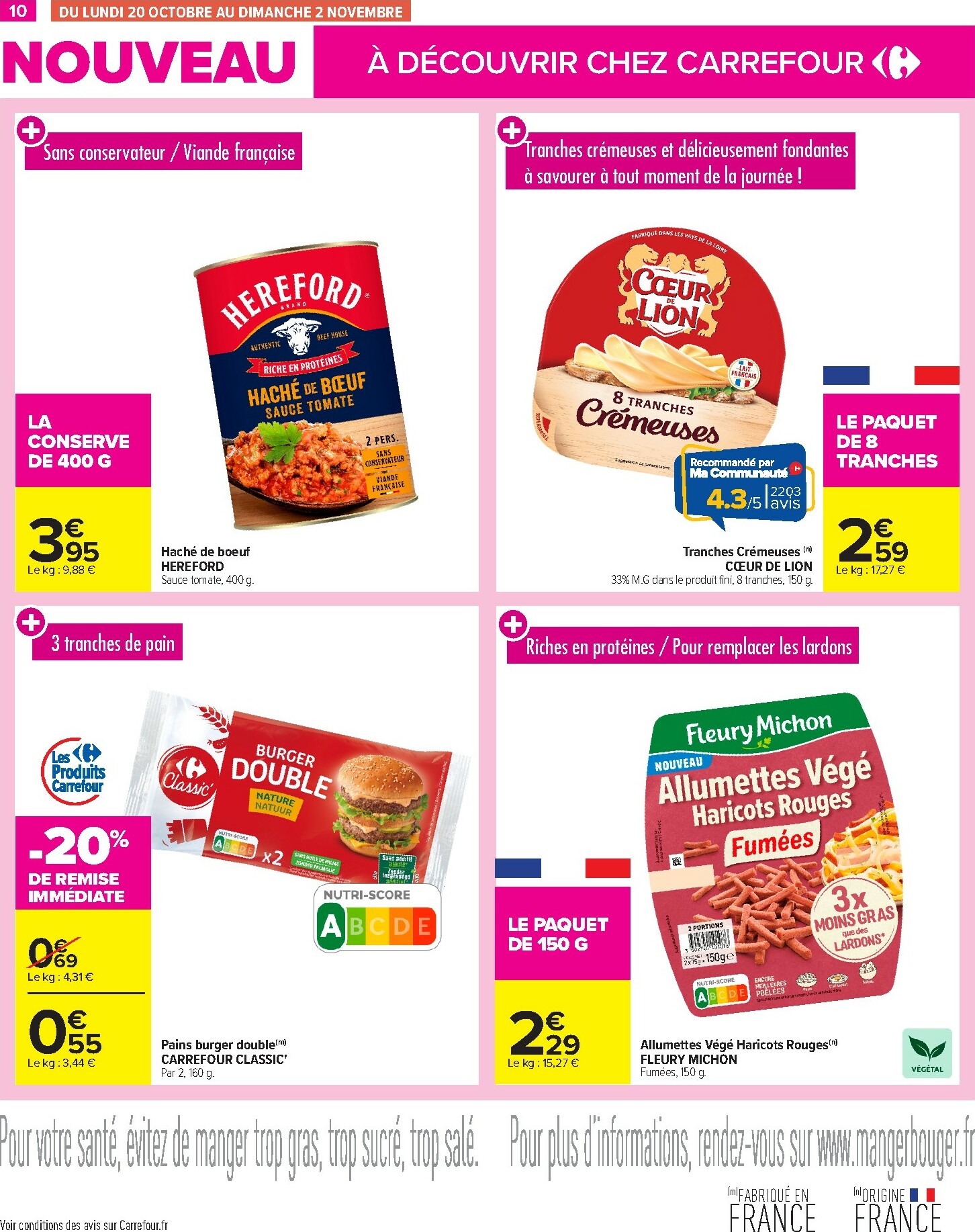carrefour - Catalogue Carrefour - Les Nouveautés Votre Sélection À Ne Pas Manquer ! valable du 06/10 au 02/11 - page: 10