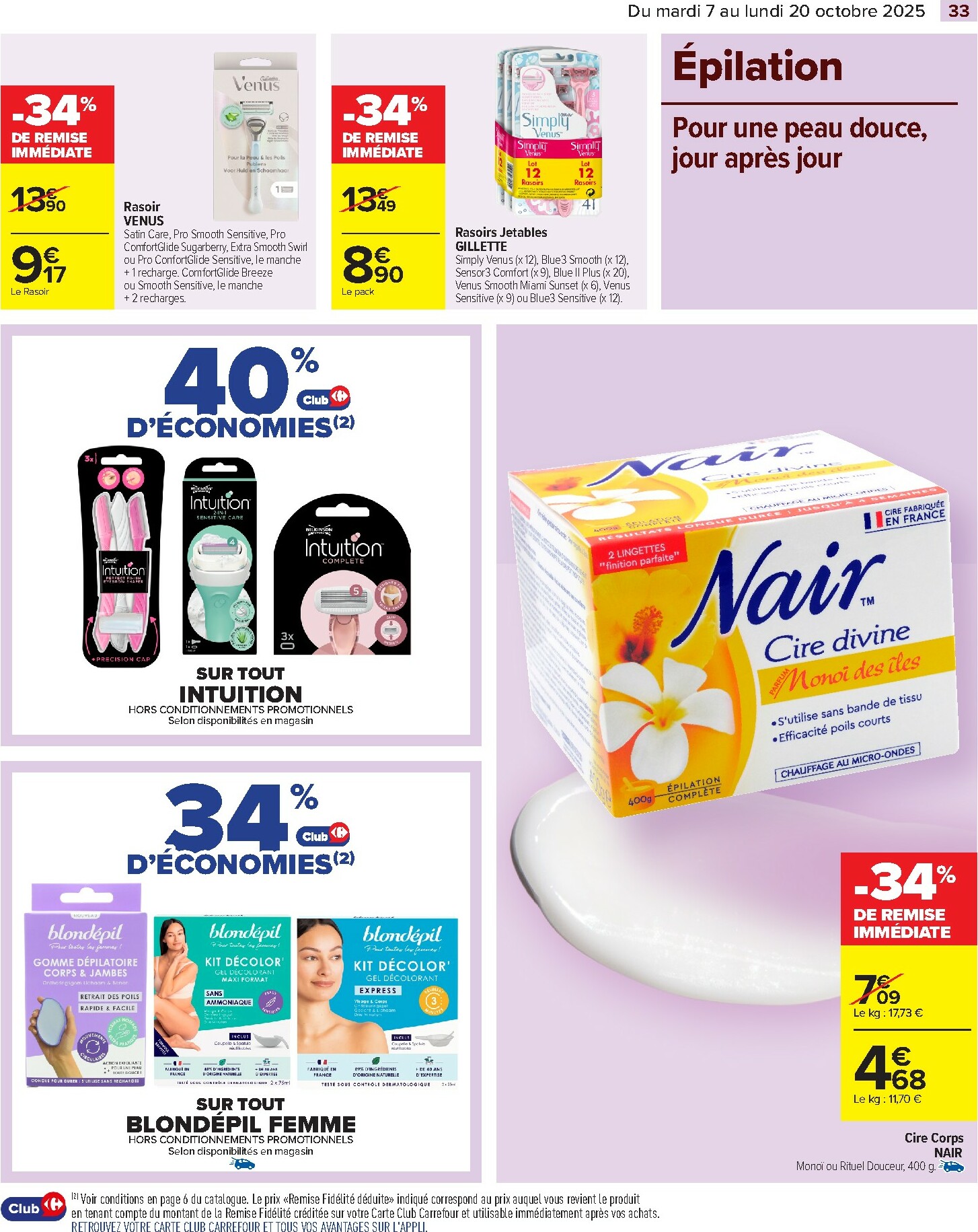 carrefour - Catalogue Carrefour - Toutes en Beauté valable du 07/10 au 20/10 - page: 39