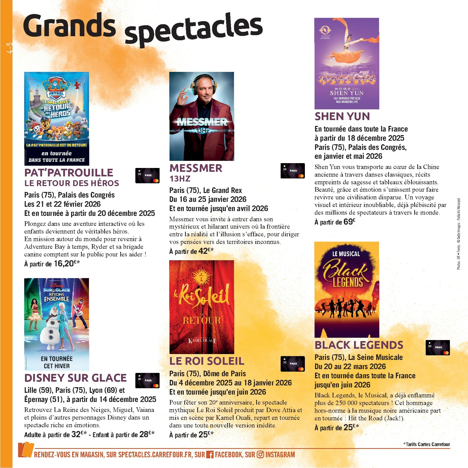 carrefour - Catalogue Carrefour - Le Book de vos Sorties valable du 01/10 au 08/03 - page: 4