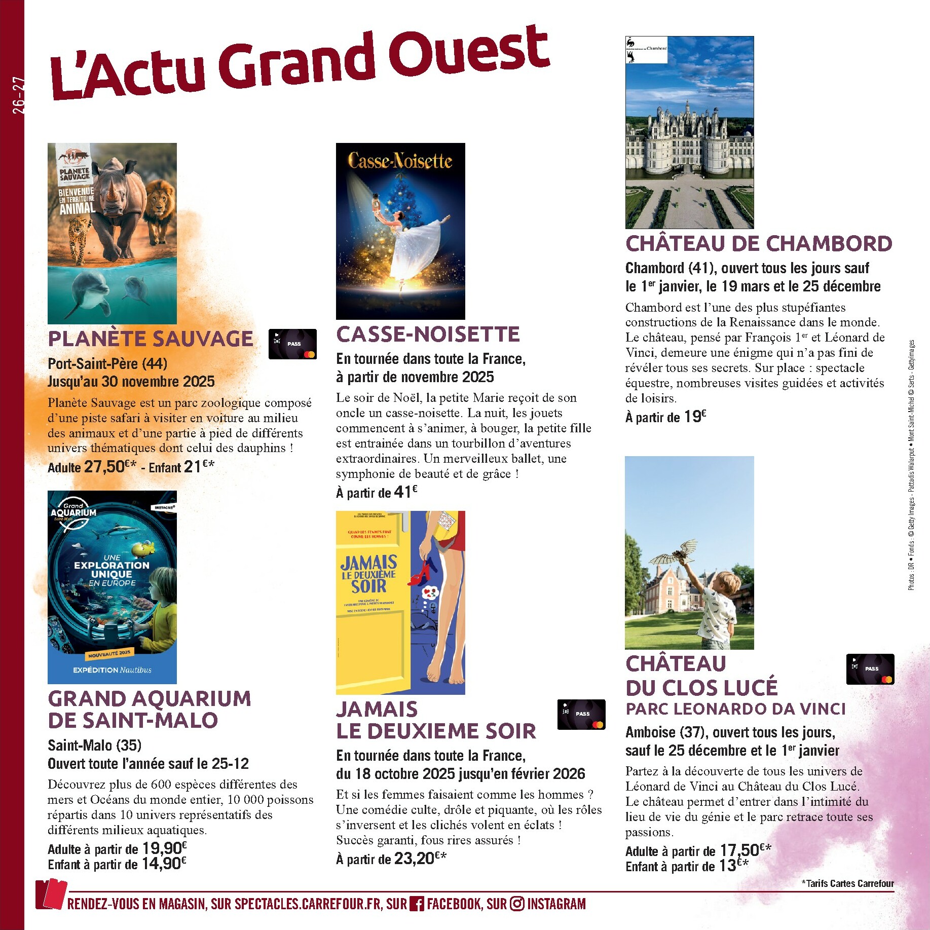 carrefour - Catalogue Carrefour - Le Book de vos Sorties valable du 01/10 au 08/03 - page: 26