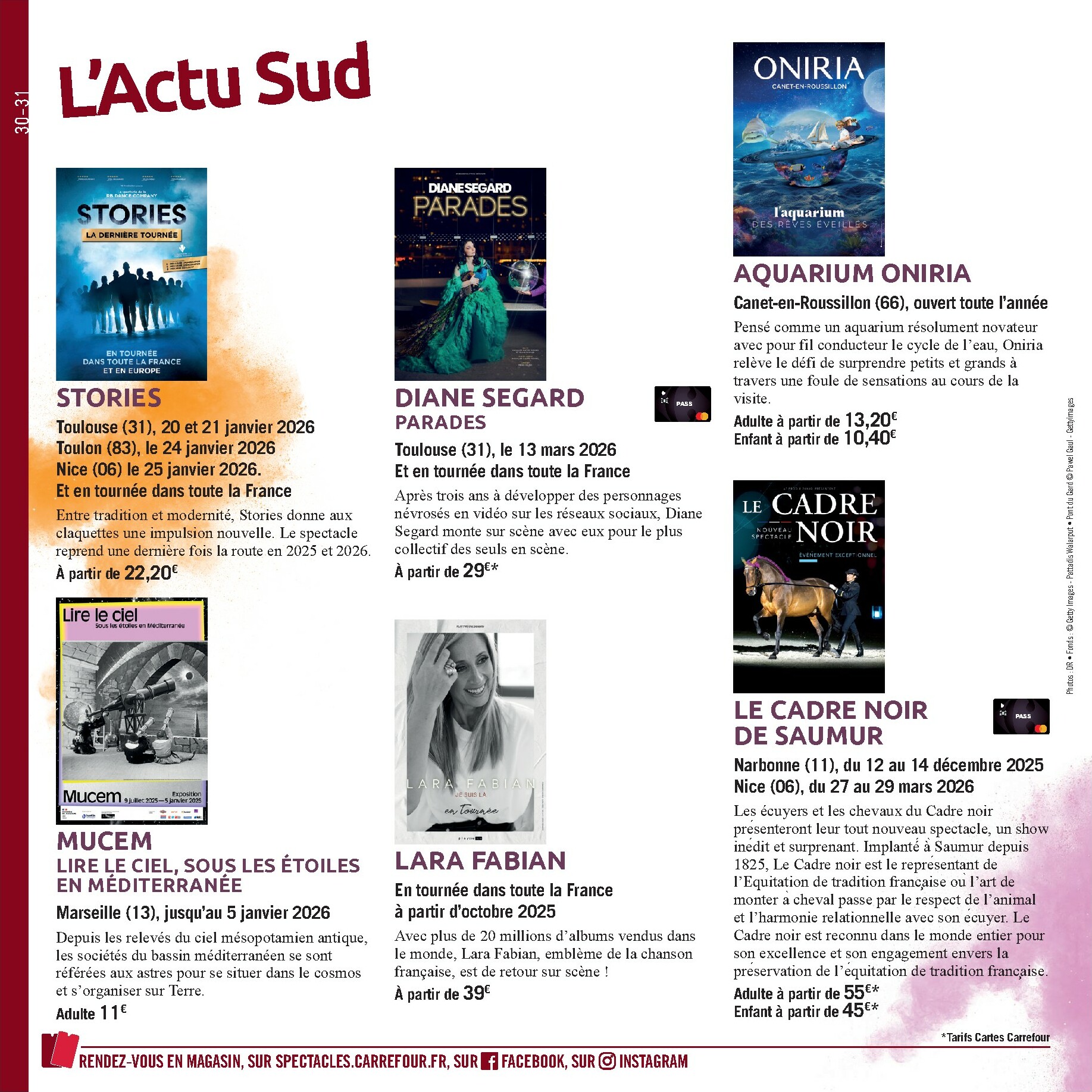 carrefour - Catalogue Carrefour - Le Book de vos Sorties valable du 01/10 au 08/03 - page: 30