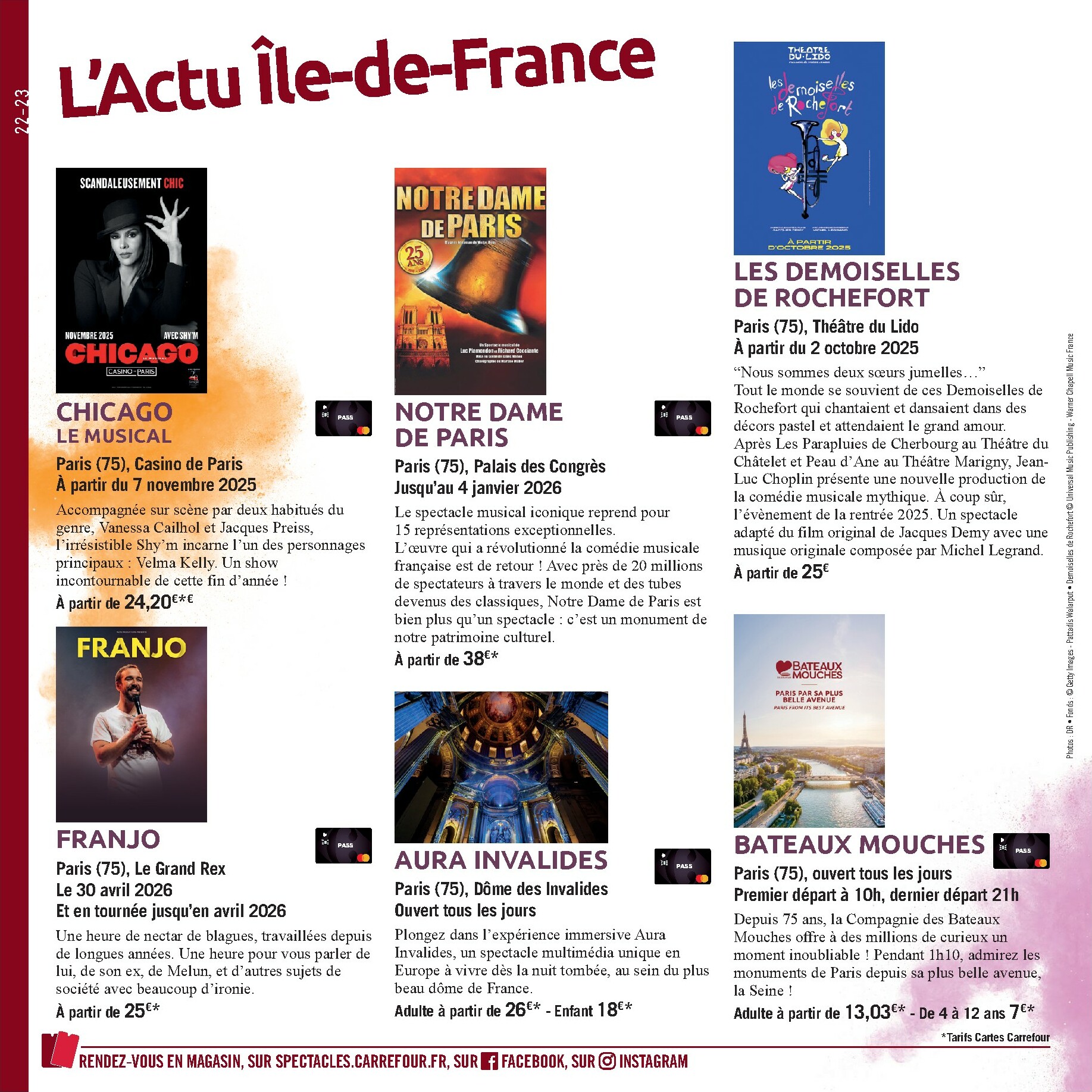 carrefour - Catalogue Carrefour - Le Book de vos Sorties valable du 01/10 au 08/03 - page: 22