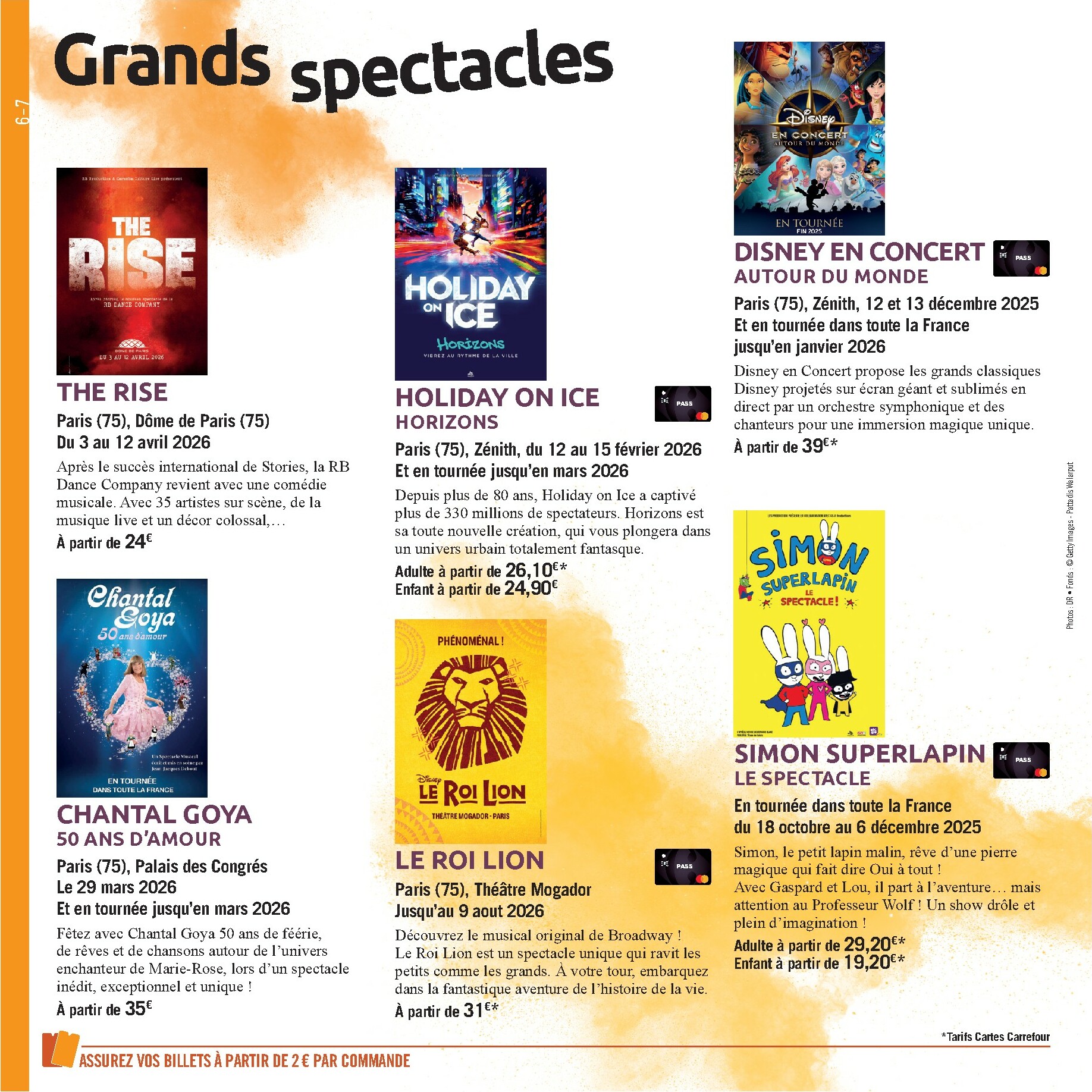 carrefour - Catalogue Carrefour - Le Book de vos Sorties valable du 01/10 au 08/03 - page: 6