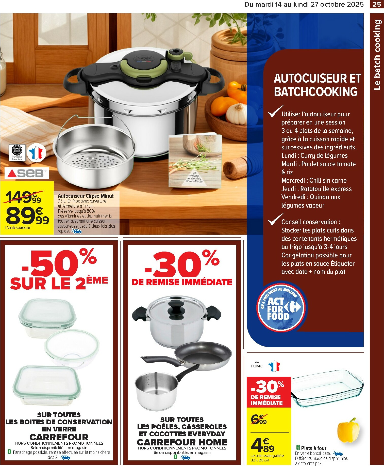 carrefour - Catalogue Carrefour - Goutons au meilleur de la cuisine valable du 14/10 au 27/10 - page: 25