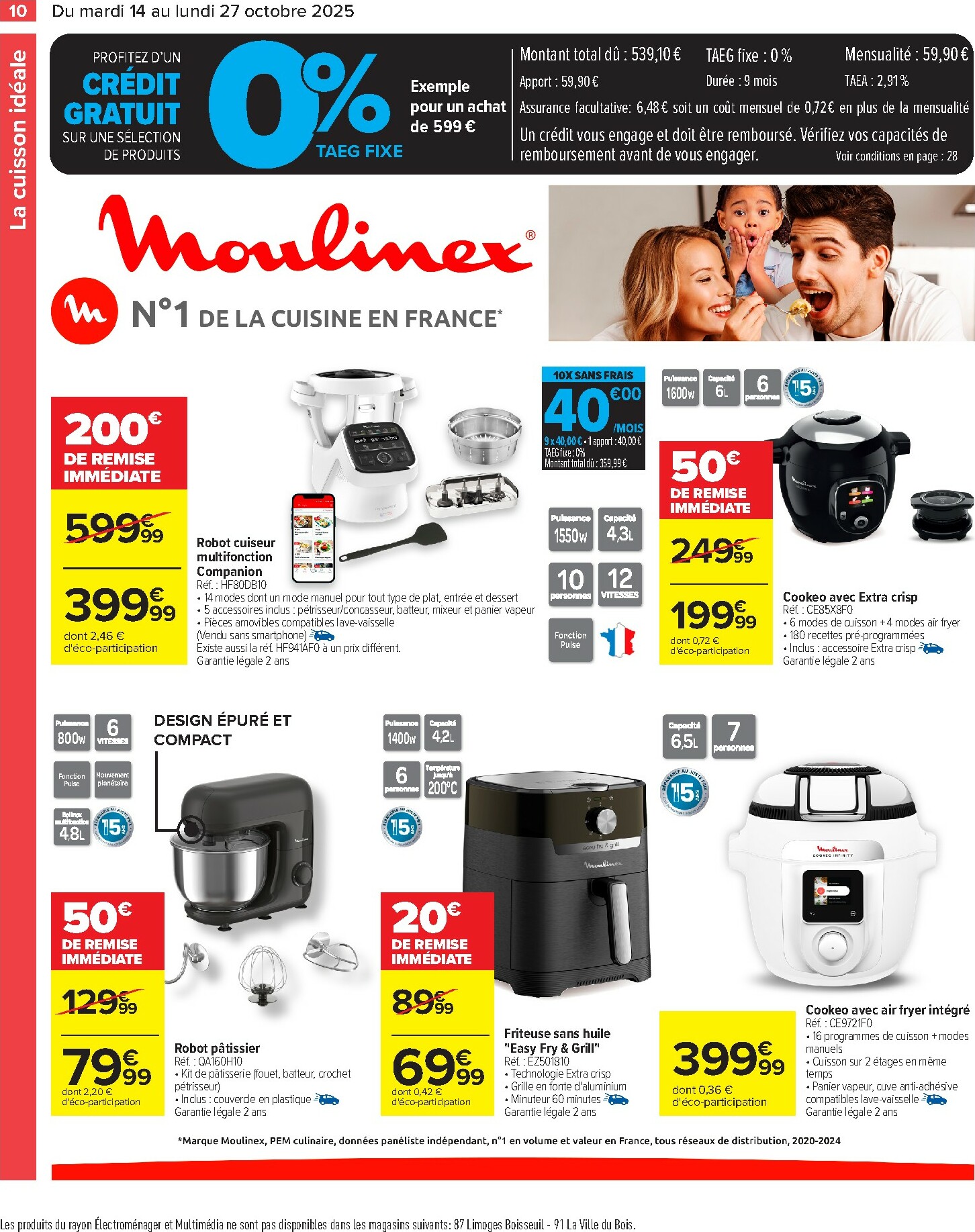 carrefour - Catalogue Carrefour - Goutons au meilleur de la cuisine valable du 14/10 au 27/10 - page: 10