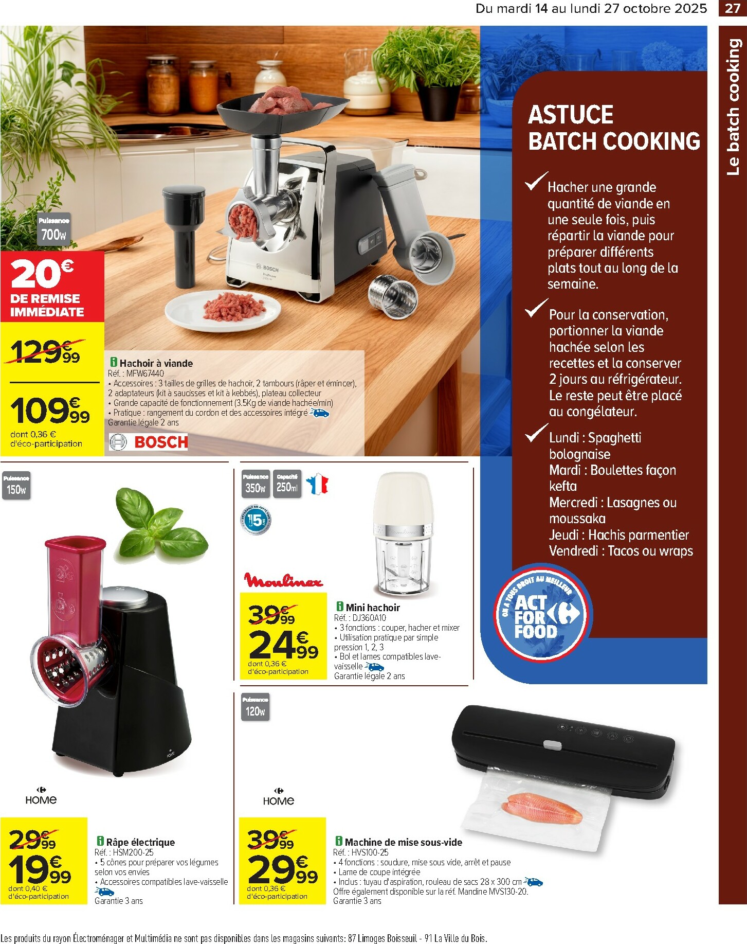 carrefour - Catalogue Carrefour - Goutons au meilleur de la cuisine valable du 14/10 au 27/10 - page: 27