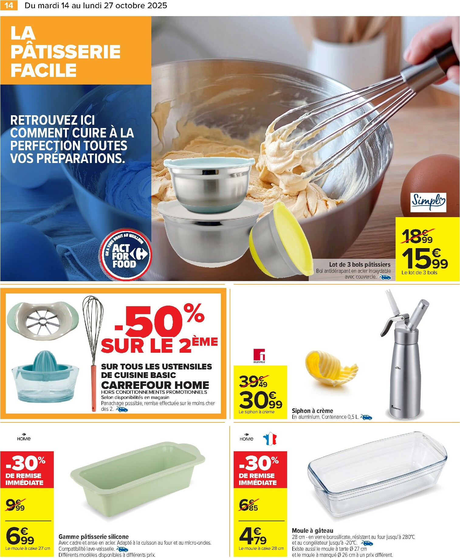 carrefour - Catalogue Carrefour - Goutons au meilleur de la cuisine valable du 14/10 au 27/10 - page: 14