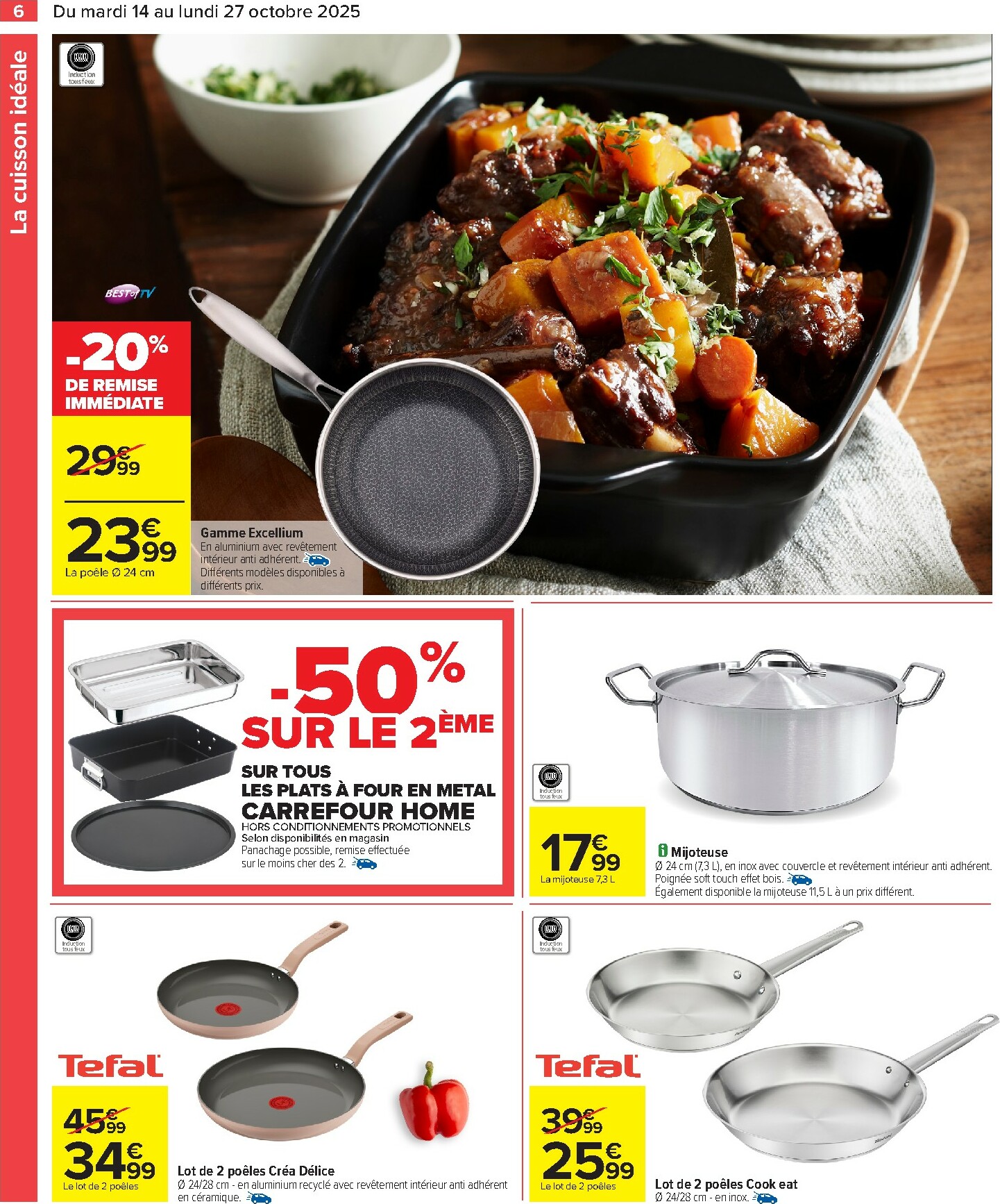 carrefour - Catalogue Carrefour - Goutons au meilleur de la cuisine valable du 14/10 au 27/10 - page: 6