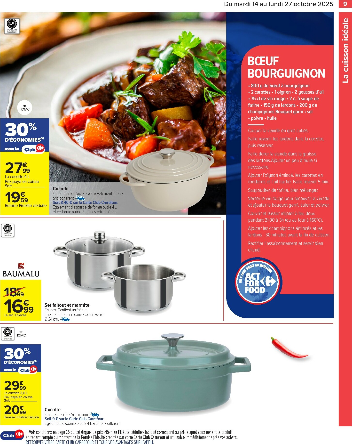 carrefour - Catalogue Carrefour - Goutons au meilleur de la cuisine valable du 14/10 au 27/10 - page: 9