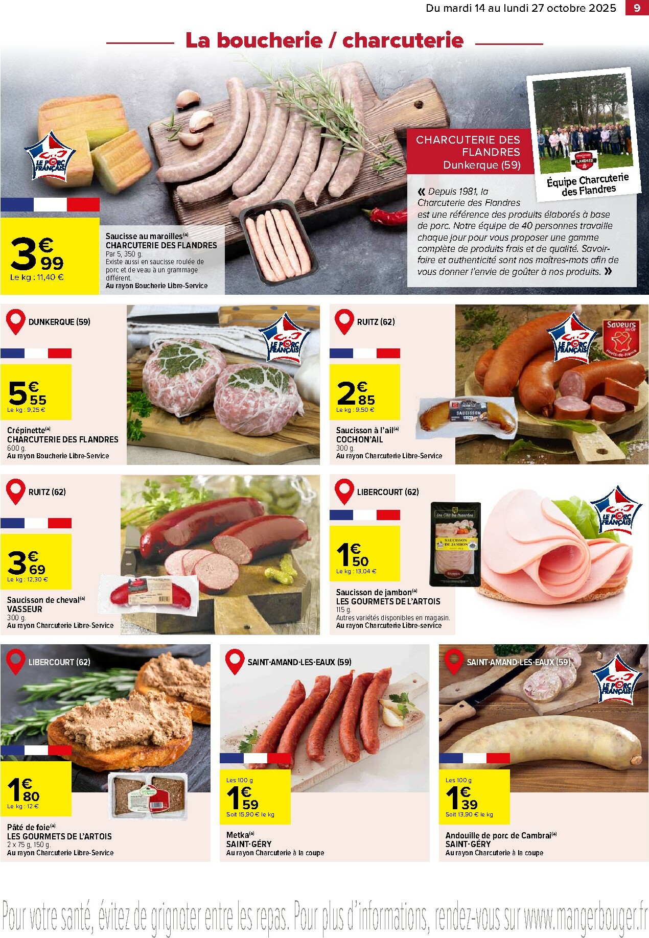 carrefour - Catalogue Carrefour - Le meilleur de me Région valable du 14/10 au 27/10 - page: 9