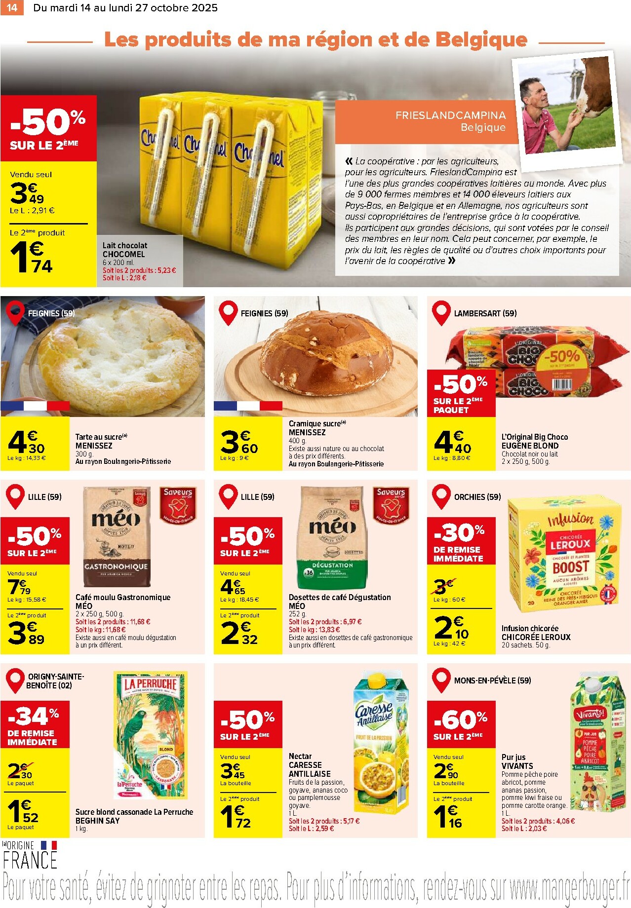 carrefour - Catalogue Carrefour - Le meilleur de me Région valable du 14/10 au 27/10 - page: 14