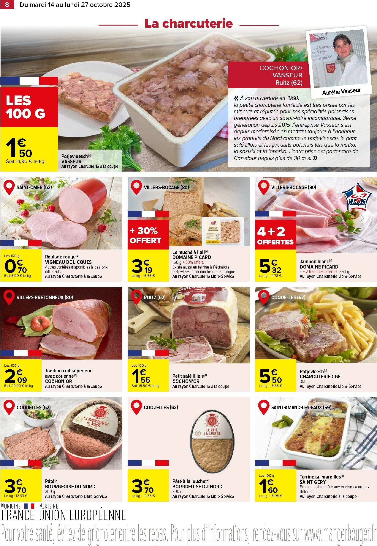 carrefour - Catalogue Carrefour - Le meilleur de me Région valable du 14/10 au 27/10 - page: 8