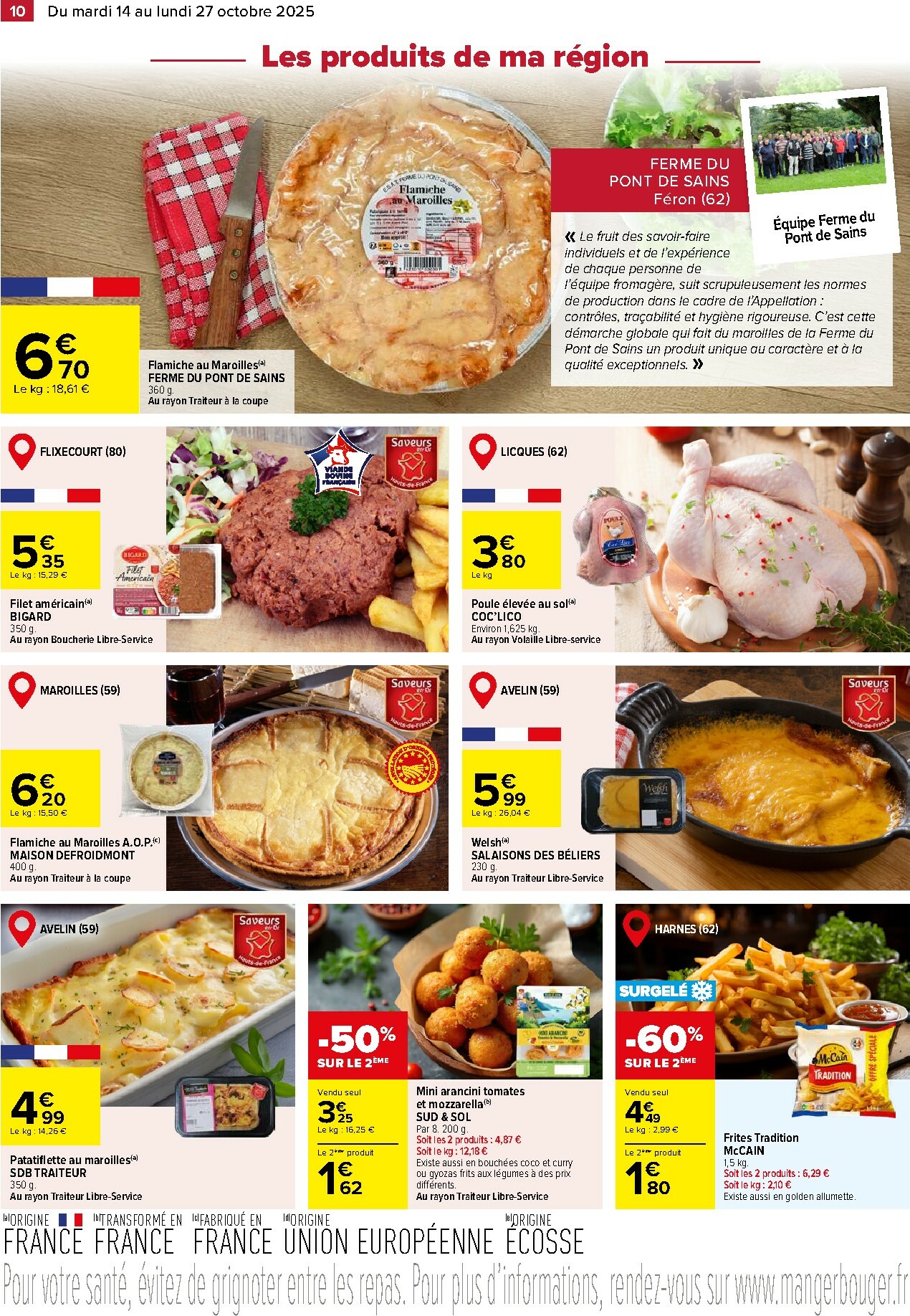 carrefour - Catalogue Carrefour - Le meilleur de me Région valable du 14/10 au 27/10 - page: 10