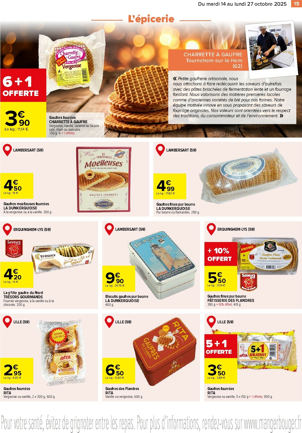carrefour - Catalogue Carrefour - Le meilleur de me Région valable du 14/10 au 27/10 - page: 15