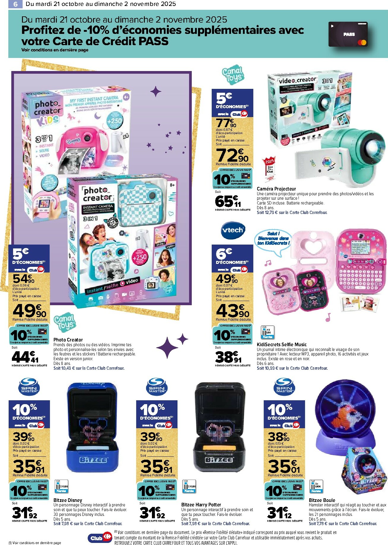 carrefour - Catalogue Carrefour - Jeux valable du 21/10 au 02/11 - page: 6